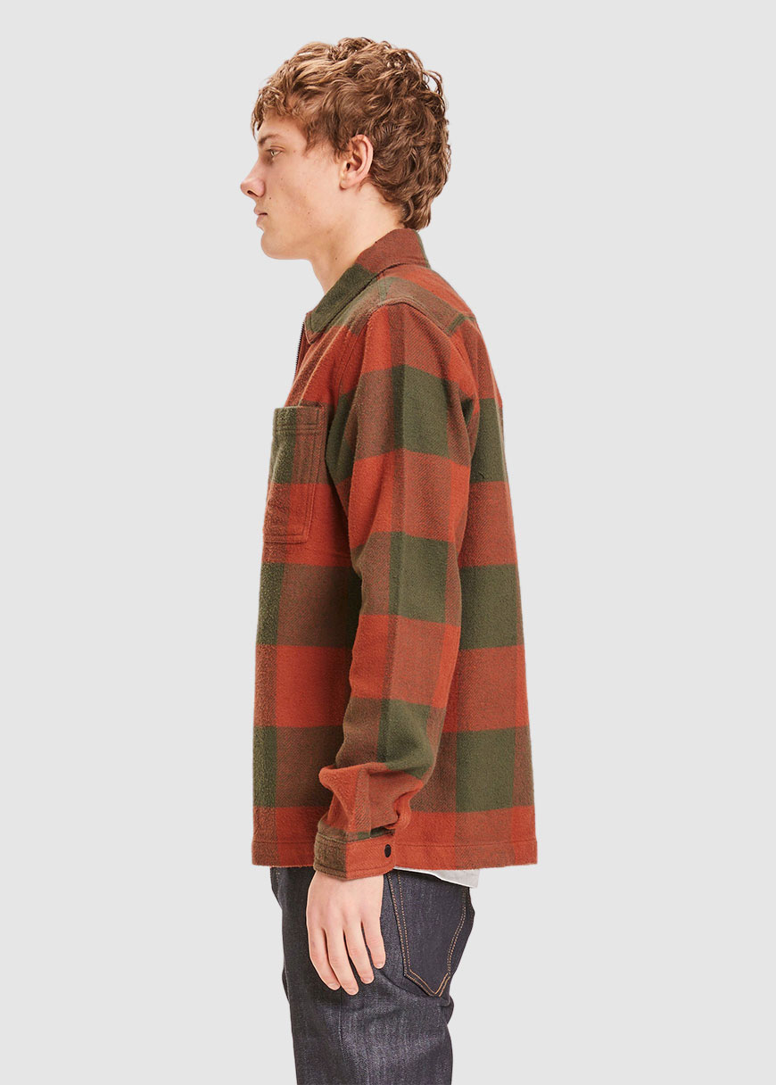Pine Checked Heavy Flannel Overshirt Pine Checked Heavy Flannel Overshirt