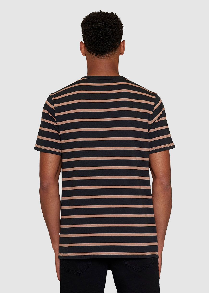 Regular Short Sleeve Cotton Striped O-Neck T-Shirt Regular Short Sleeve Cotton Striped O-Neck T-Shirt