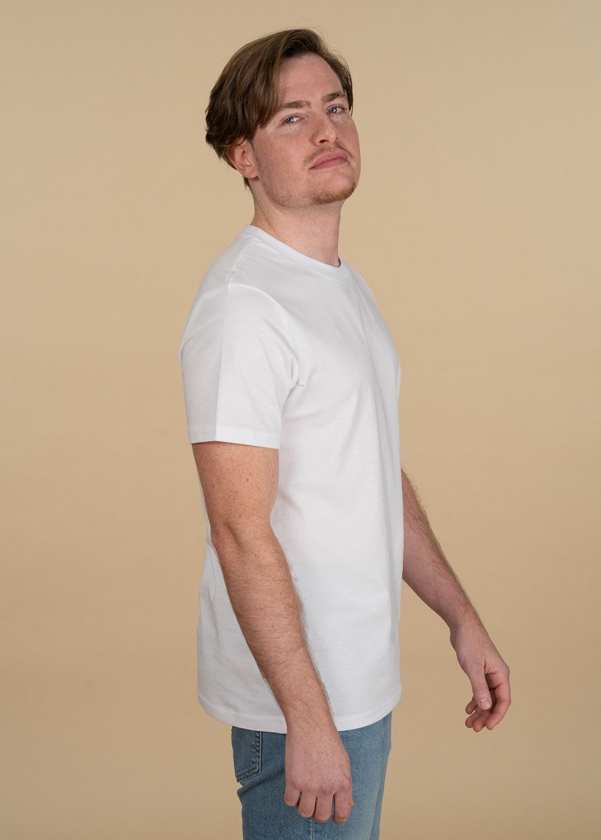 Slim Fit T-Shirt M 3er Pack White