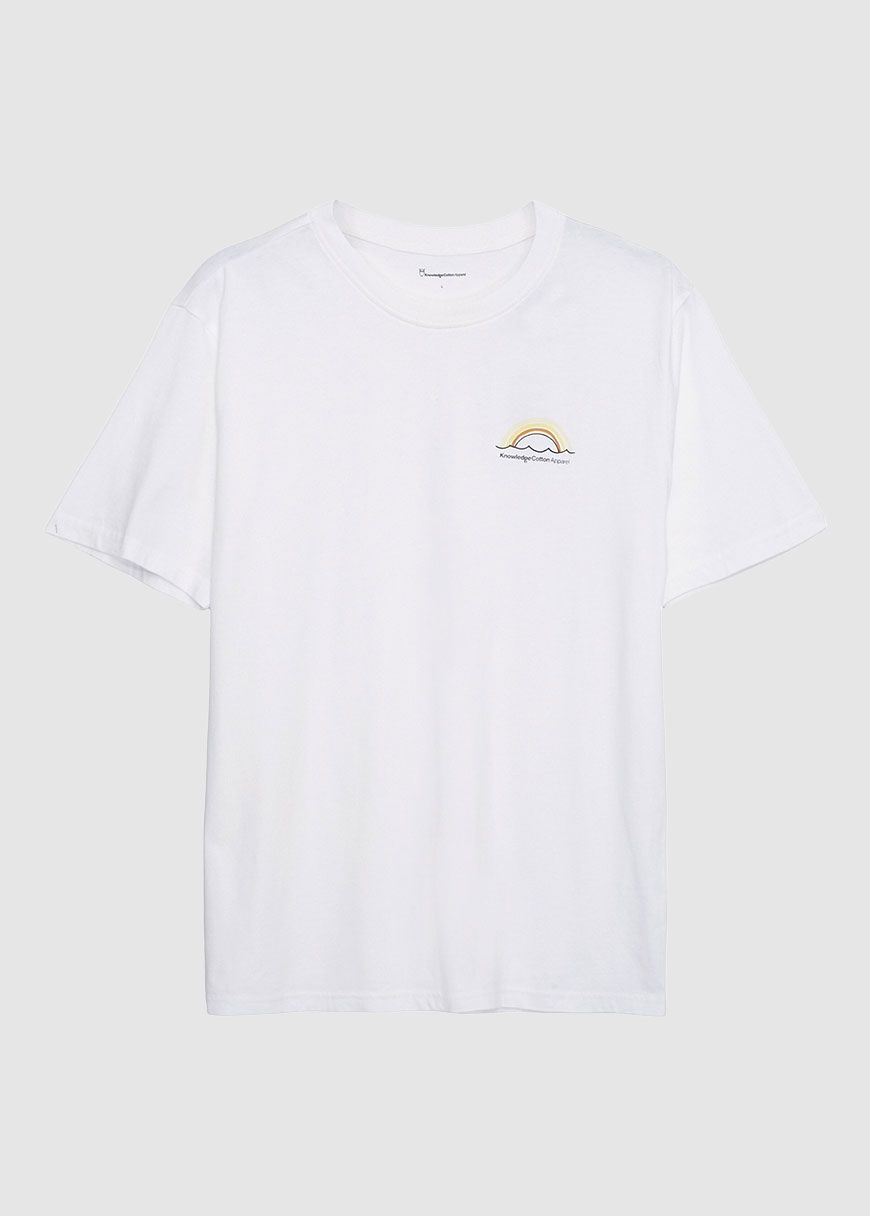 Regular Fit Single Jersey Sunset Chest T-Shirt Regular Fit Single Jersey Sunset Chest T-Shirt
