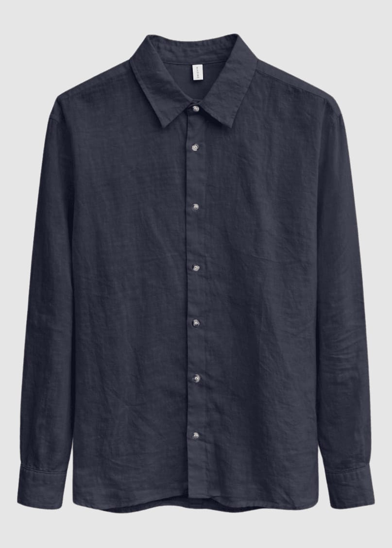 Classic Linen Shirt Ink Blue Classic Linen Shirt Ink Blue
