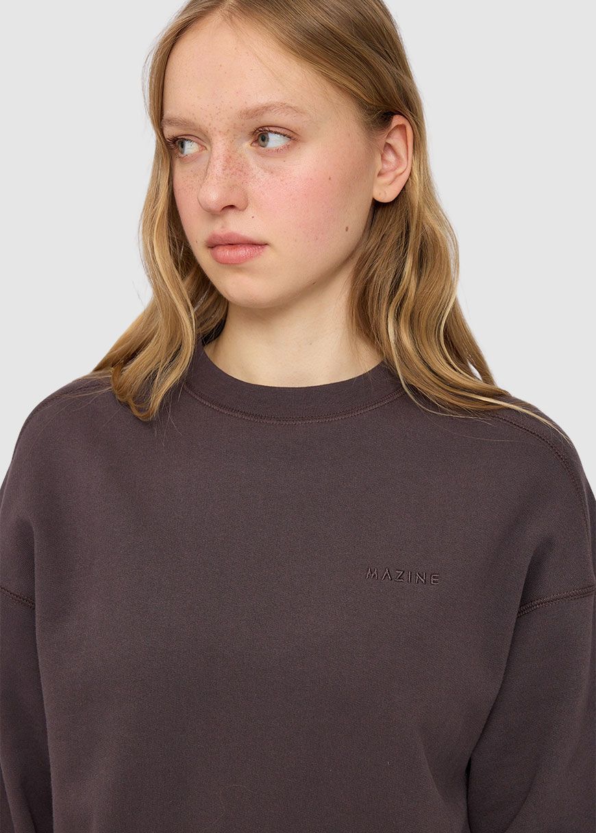 mazine_basic_sweatshirt_AW_25_MAZ_25333224_Eggplant_5_eb22002250 Basic Sweatshirt