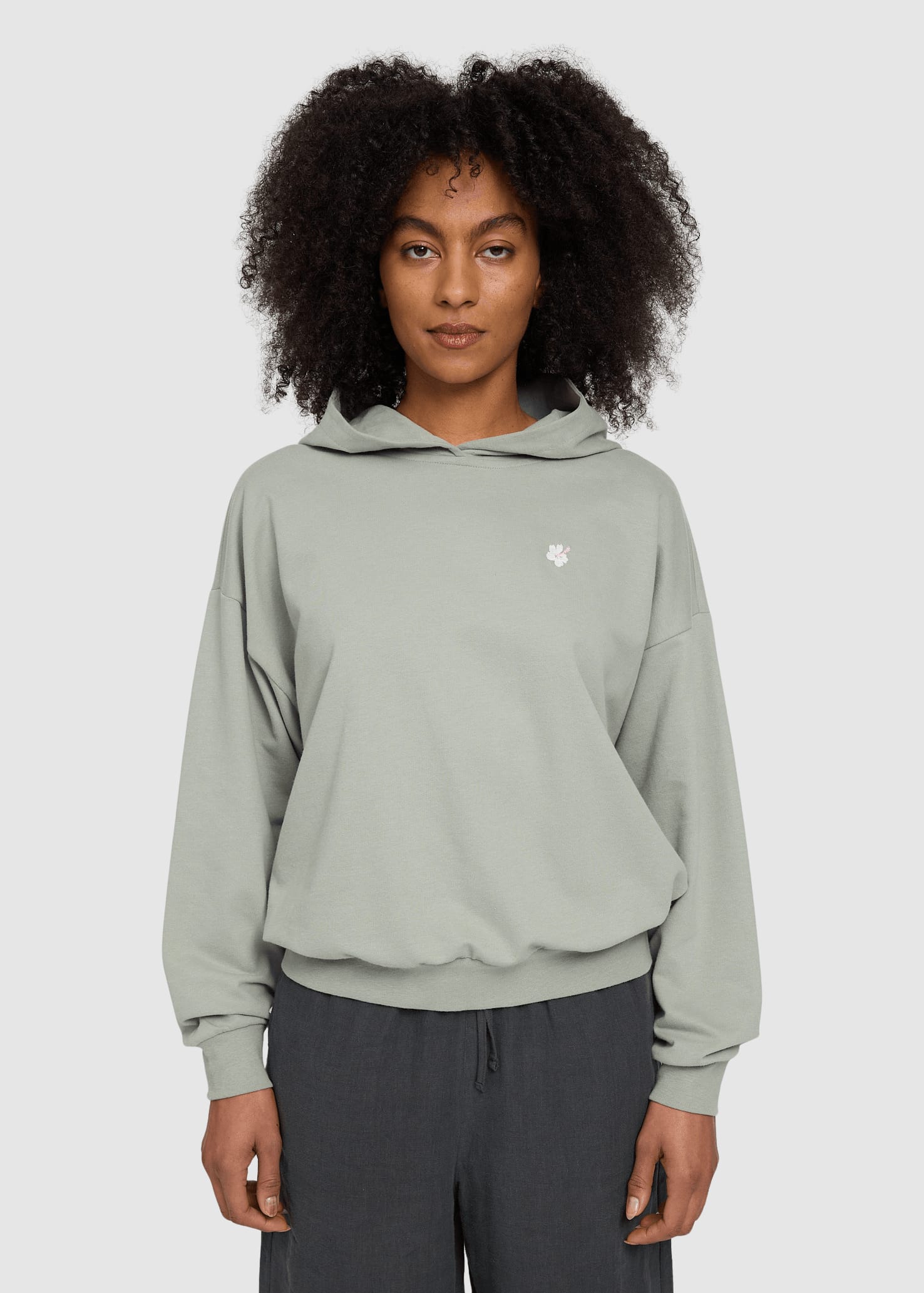 Back Print Hoodie Eucalyptus/hibiscus Back Print Hoodie Eucalyptus/hibiscus