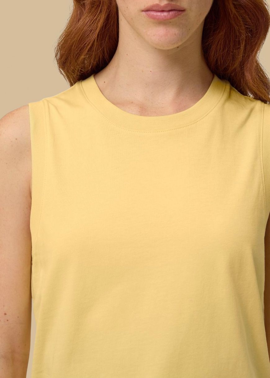 Cropped Tanktop Woman Viva Yellow