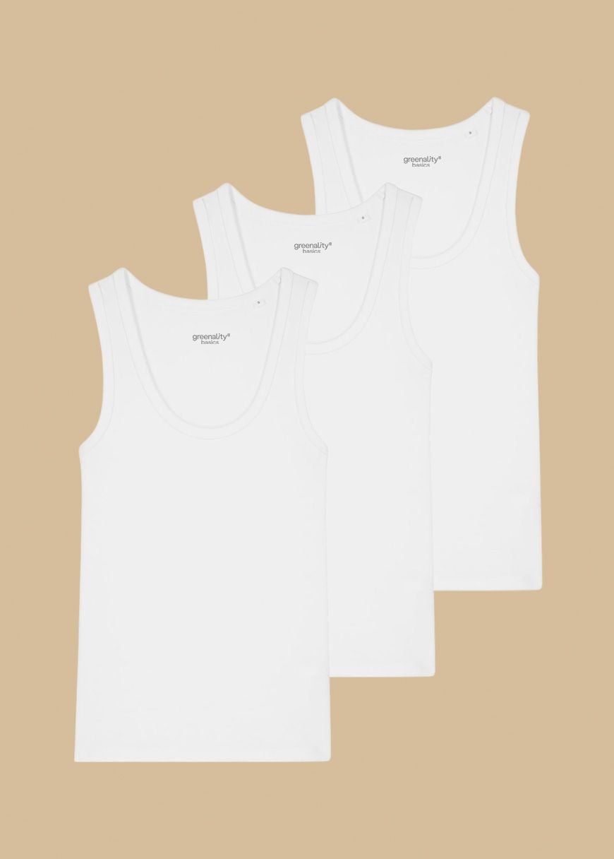 Classic Tanktop W 3er Pack White