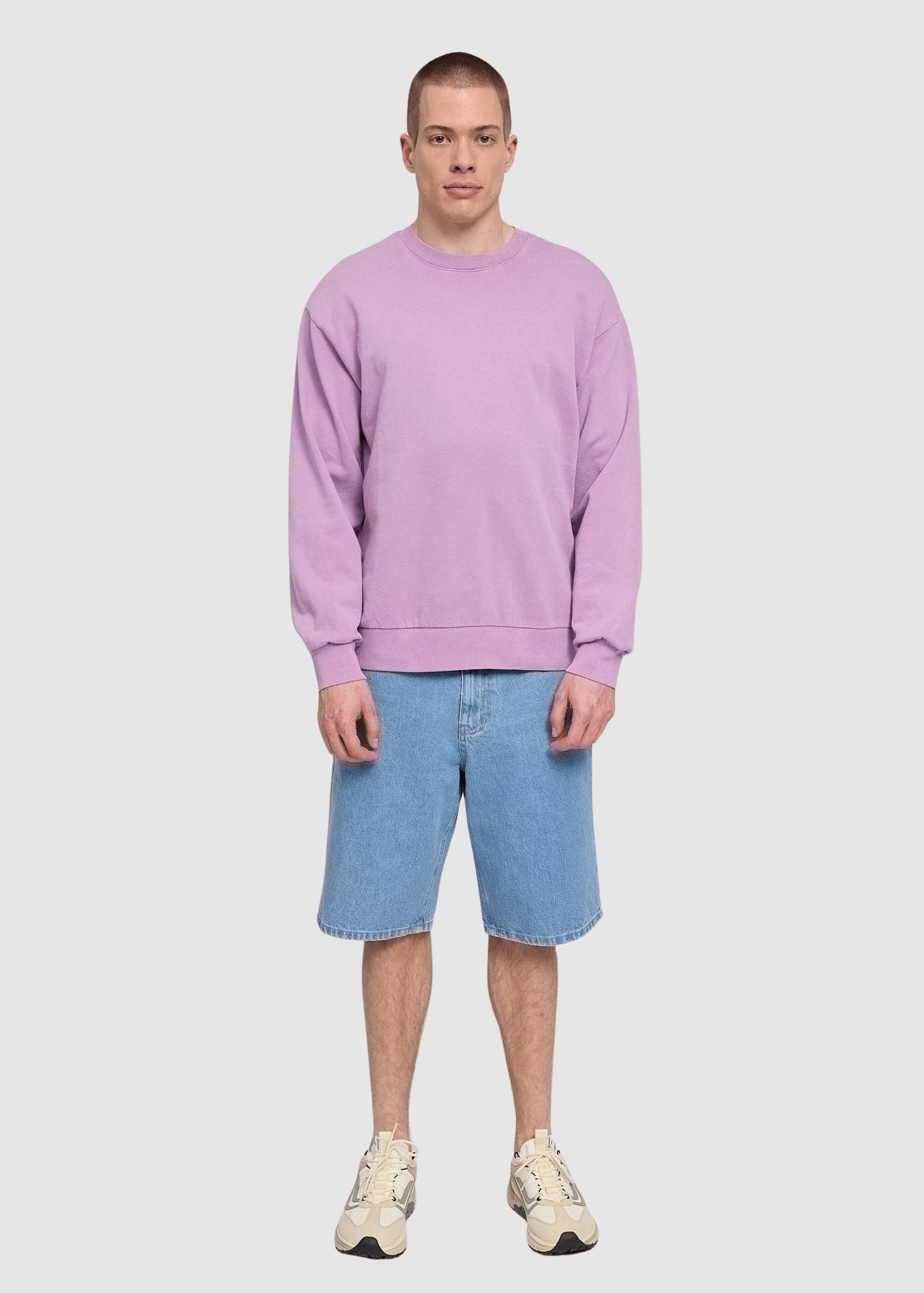 Genderless Natural Dye Sweatshirt Natural Dye Orchid