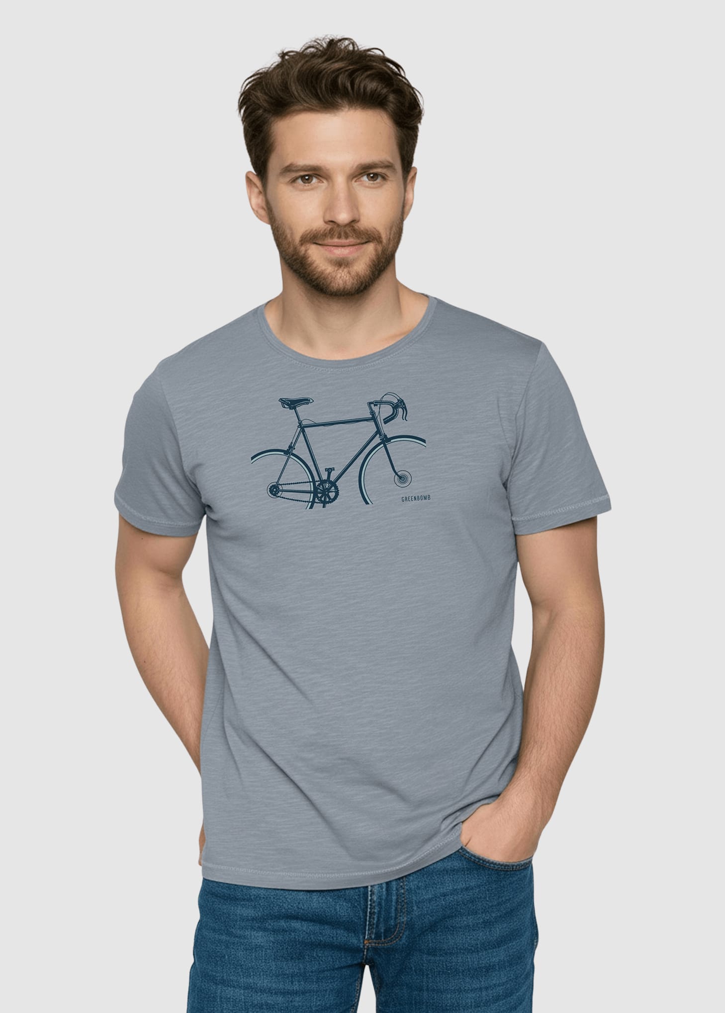 Bike Crop Spice T-Shirt Sea Smoke