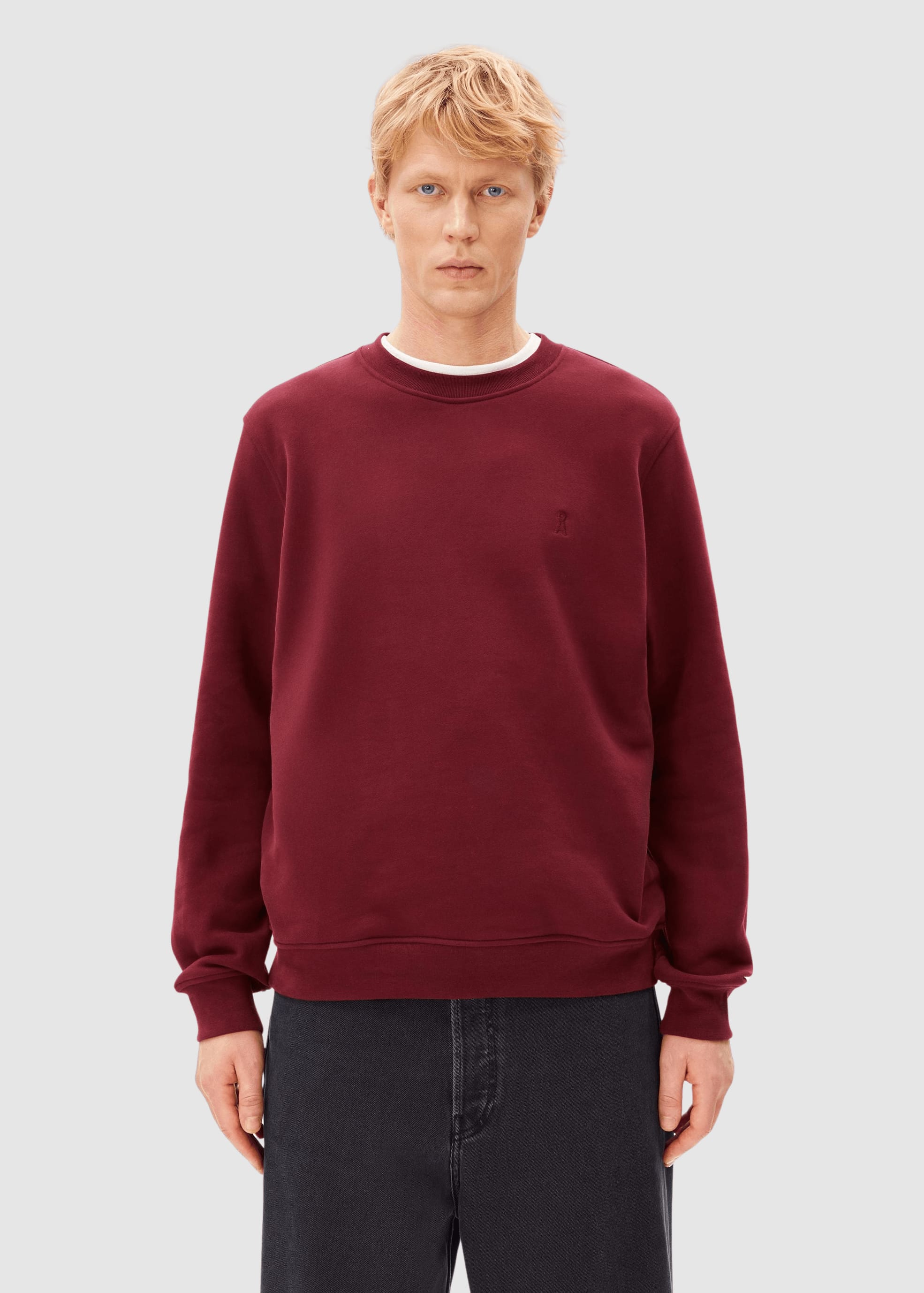 armedangels-baaro-fleece-sweatshirt-velvet-red-1.jpeg Baaro Fleece Sweatshirt Velvet Red