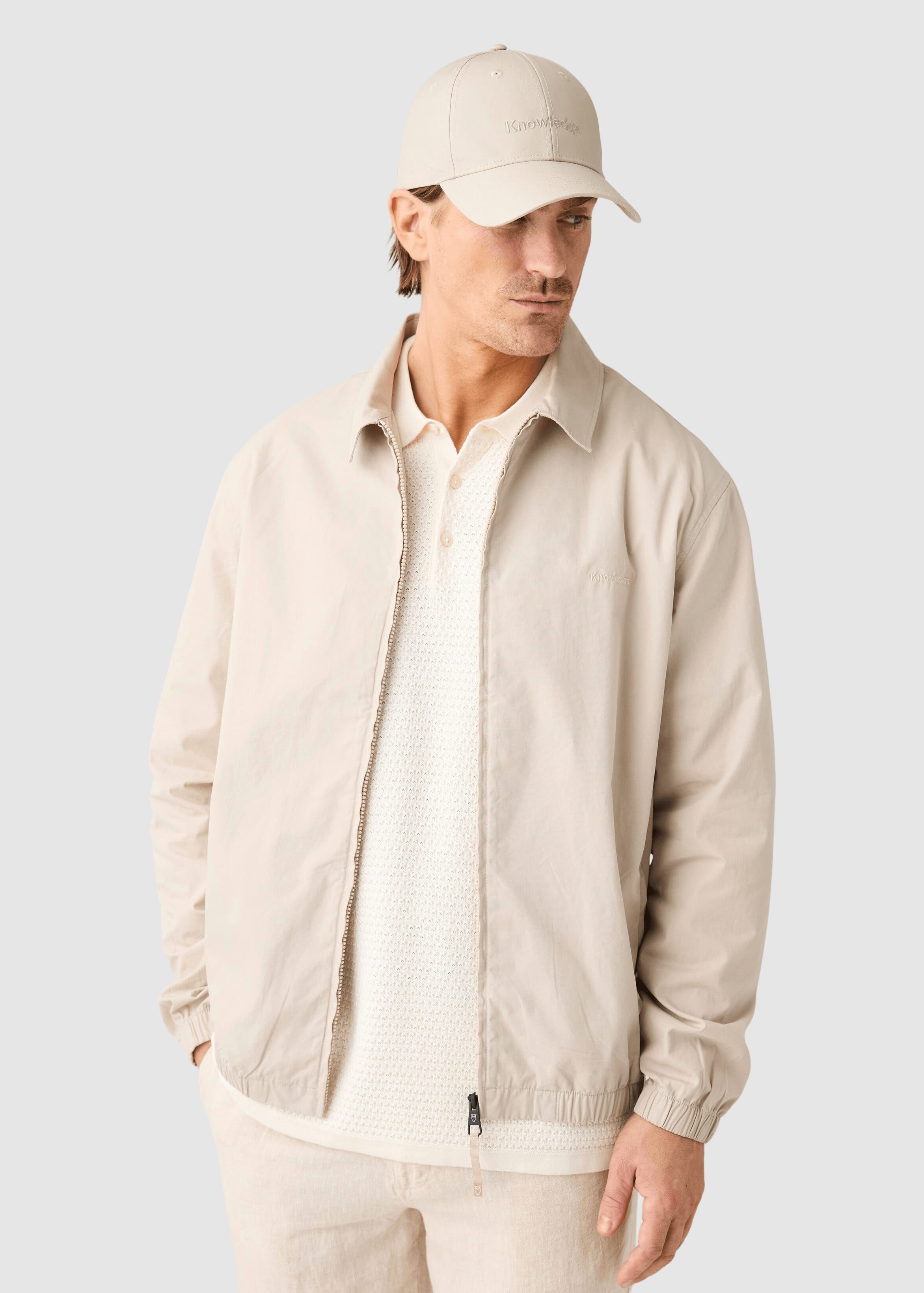Light Poplin Jacket Light Feather Gray Light Poplin Jacket Light Feather Gray