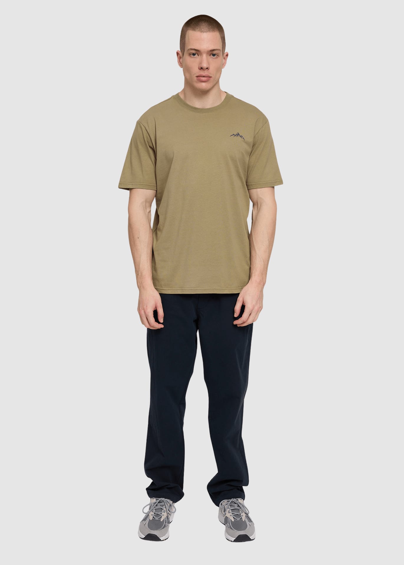 Chest Print T-Shirt Olive