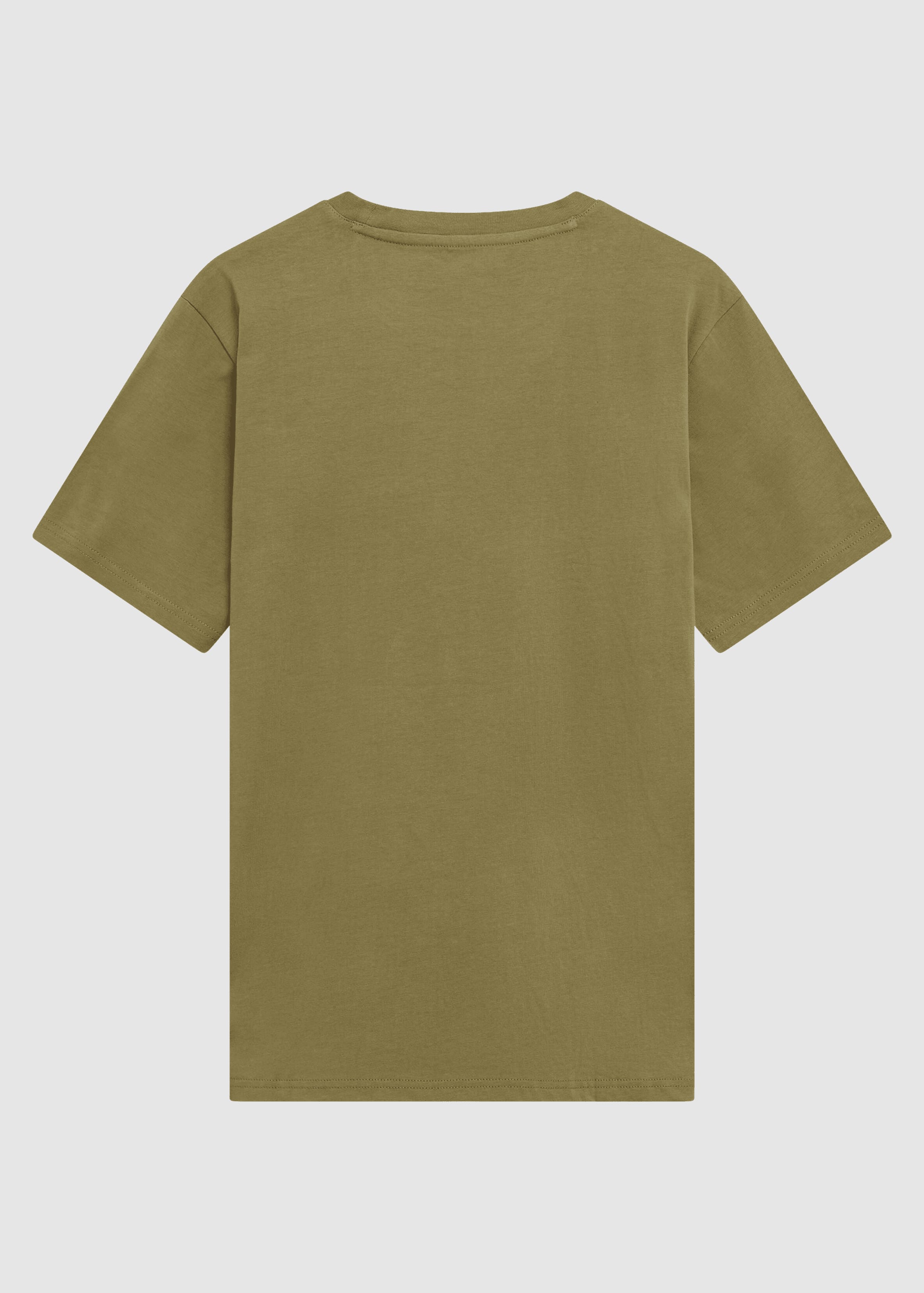 Front Print T-Shirt Burned Olive