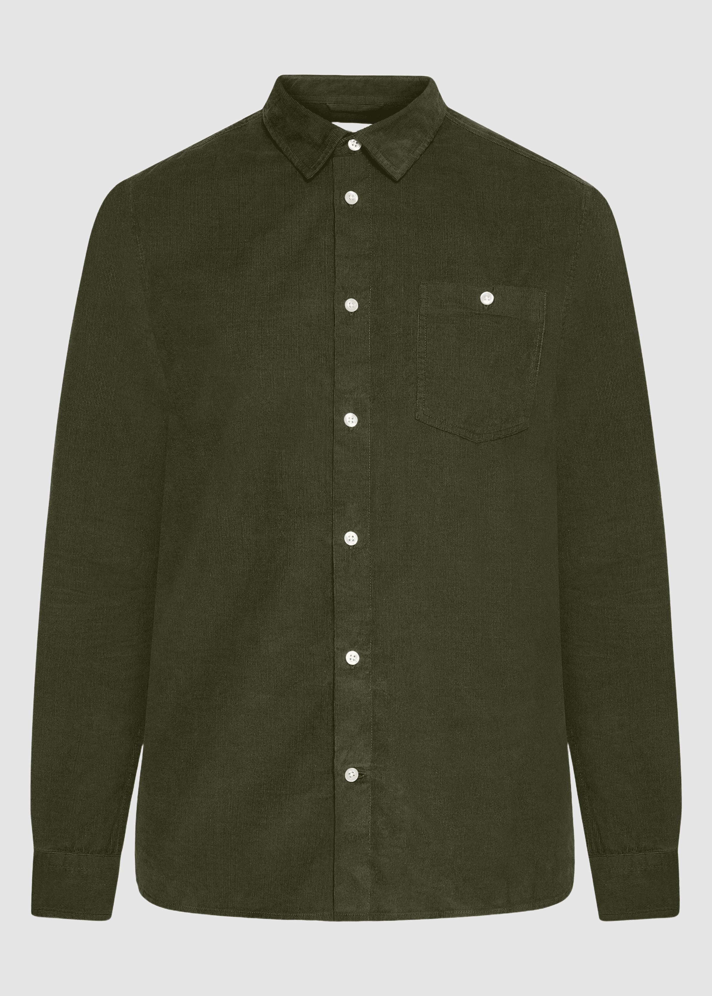 Dune Regular Corduroy Shirt Forrest Night