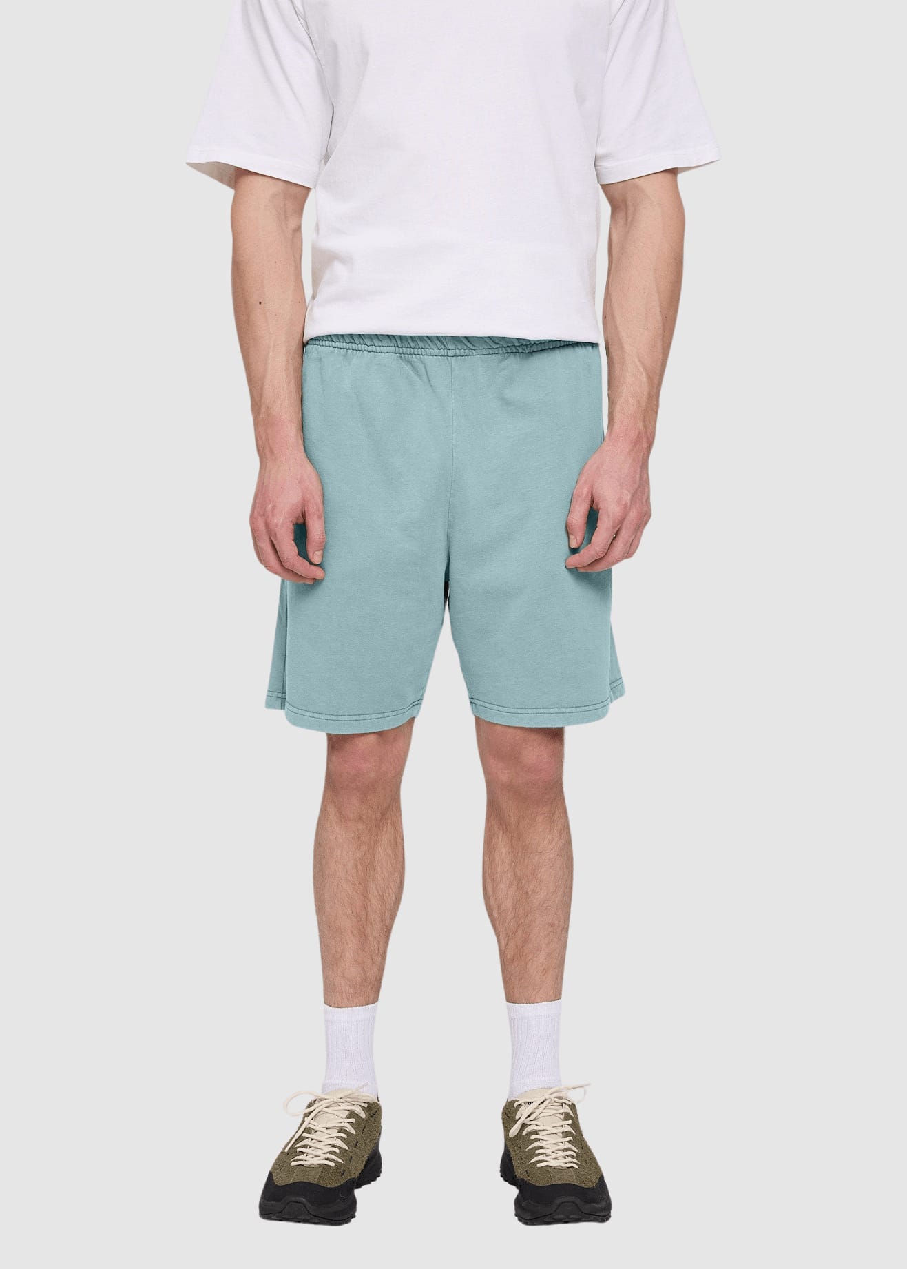 Genderless Natural Dye Sweat Shorts Natural Dye Turquoise Genderless Natural Dye Sweat Shorts Natural Dye Turquoise