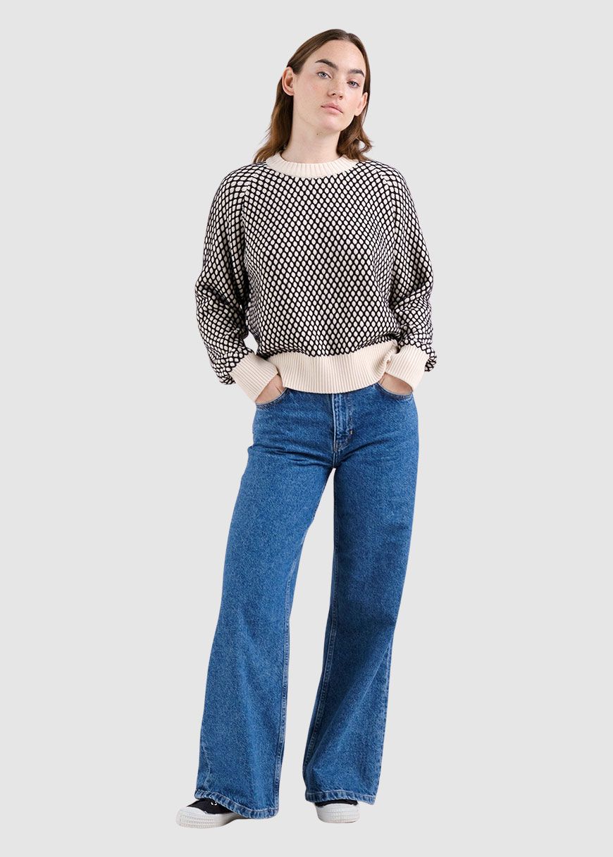 dedicated_sweater_husie_bubble_knit_AW_25_DED_23190_Black_Vanilla_White_4_333d393581 Sweater Husie Bubble Knit