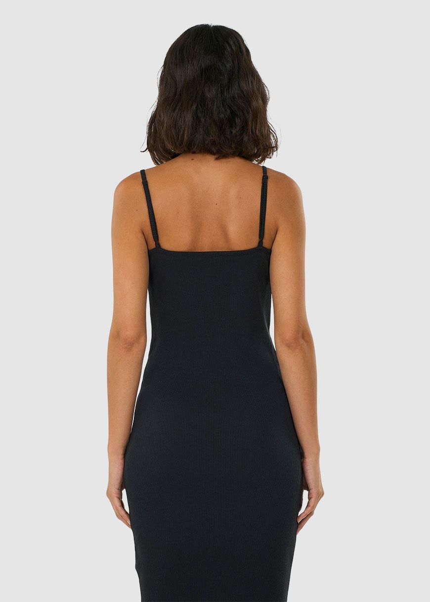 Jersey Rib Strap Dress