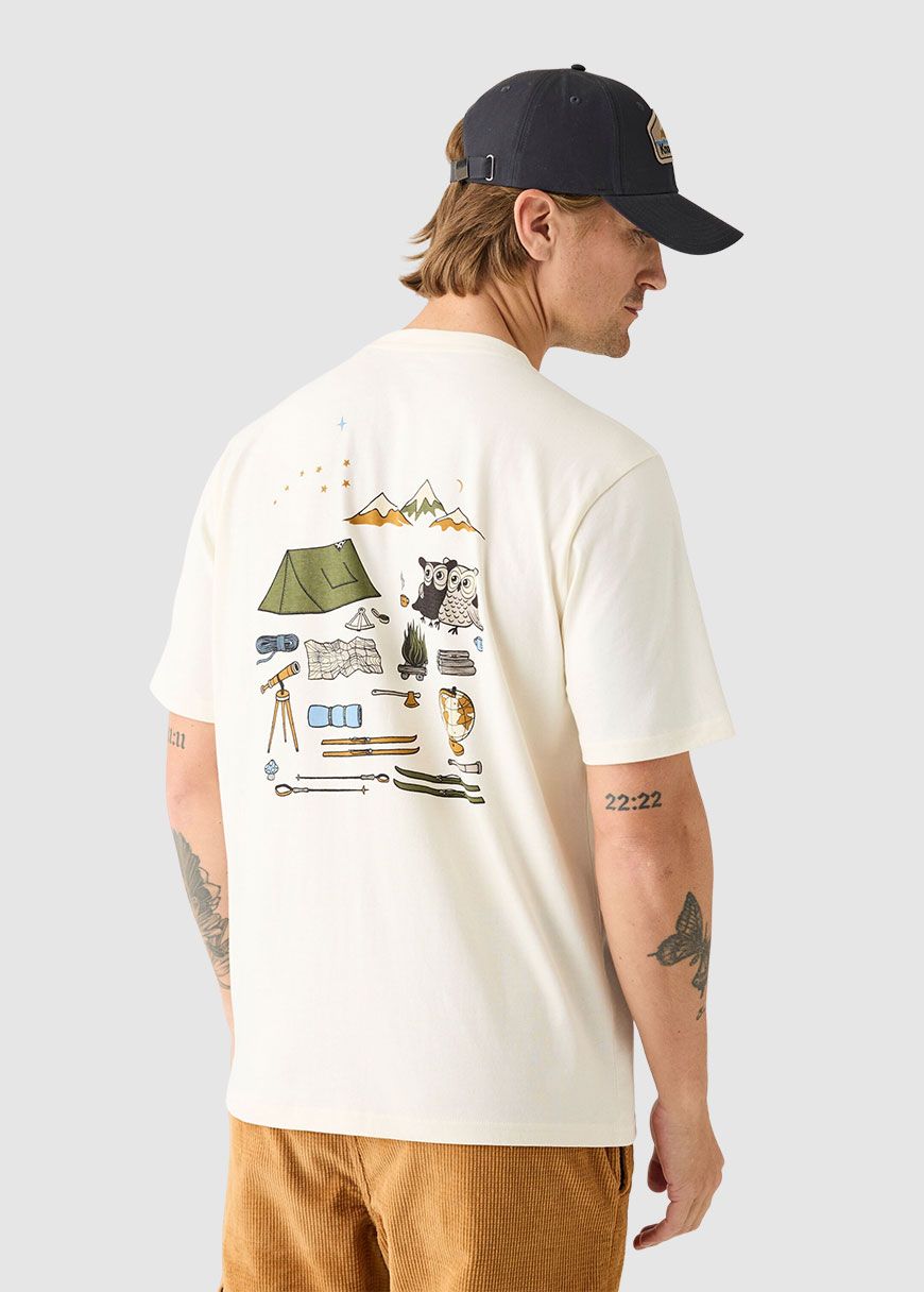 knowledge_cotton_apparel_back_print_t_shirt_AW_25_KCA_1010147_1387_Egret_2_0a667077e0 Back Print T-Shirt
