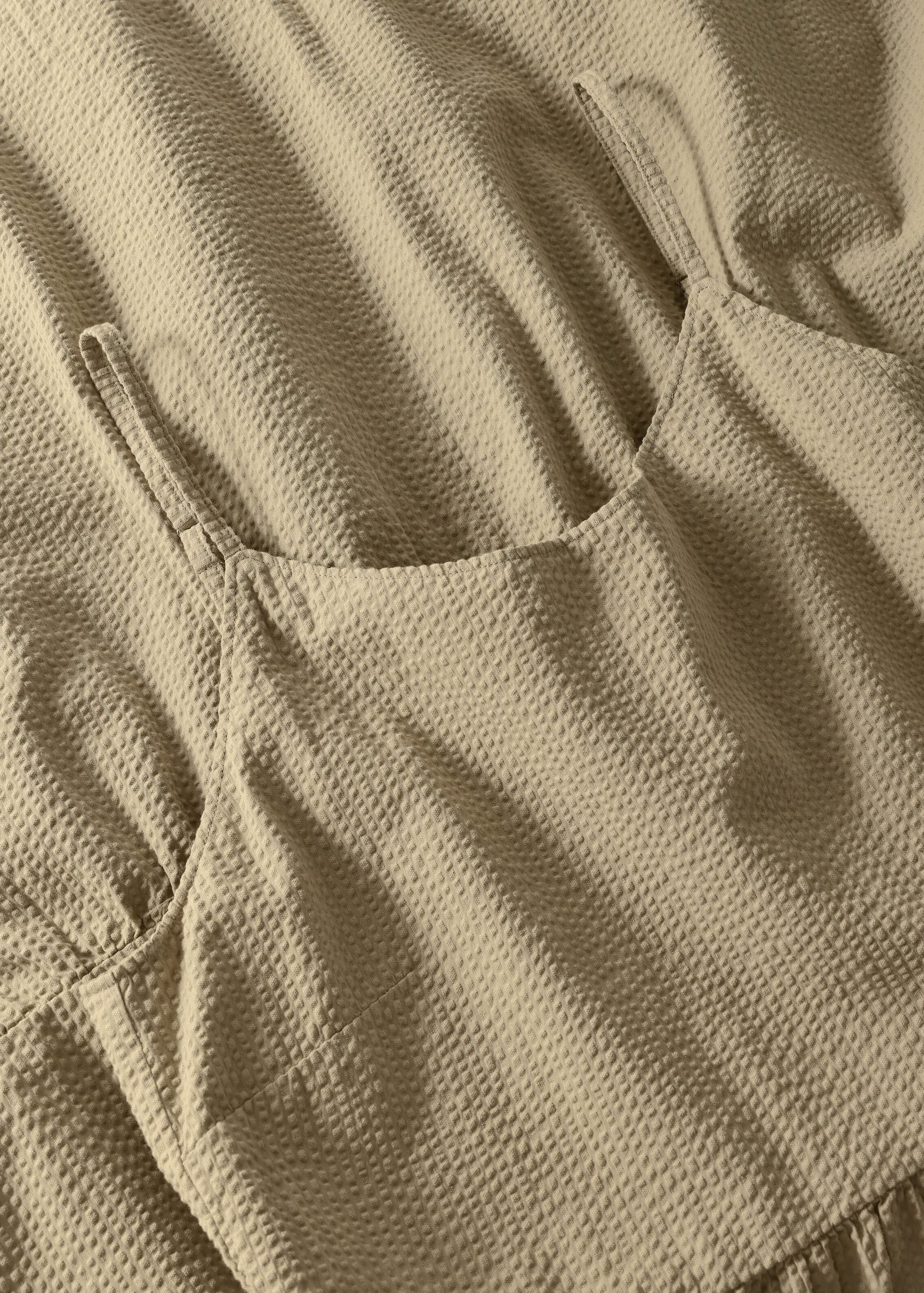 Seersucker Strap Dress Twill