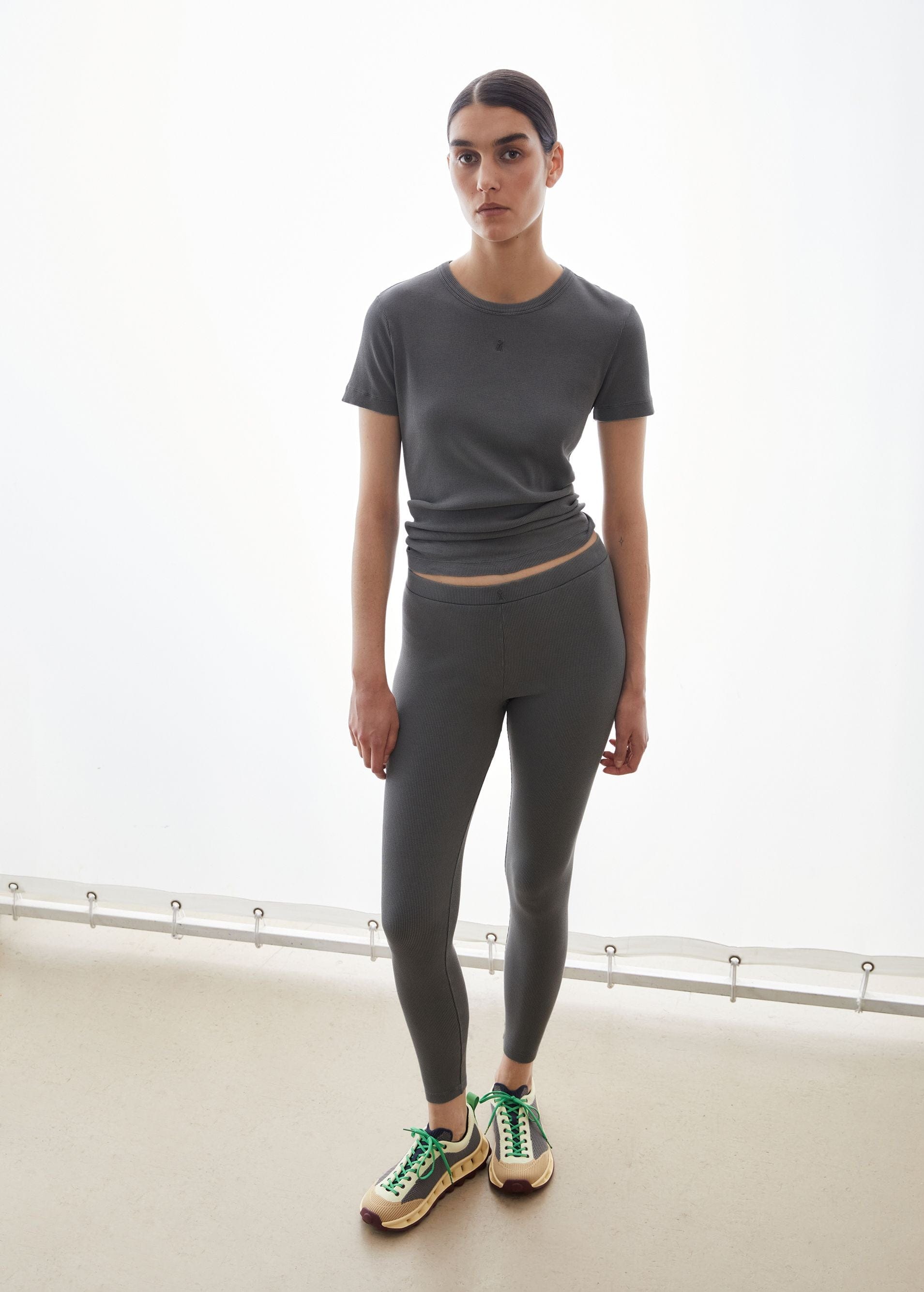 Gmt Dye Rib T-Shirt Space Steel