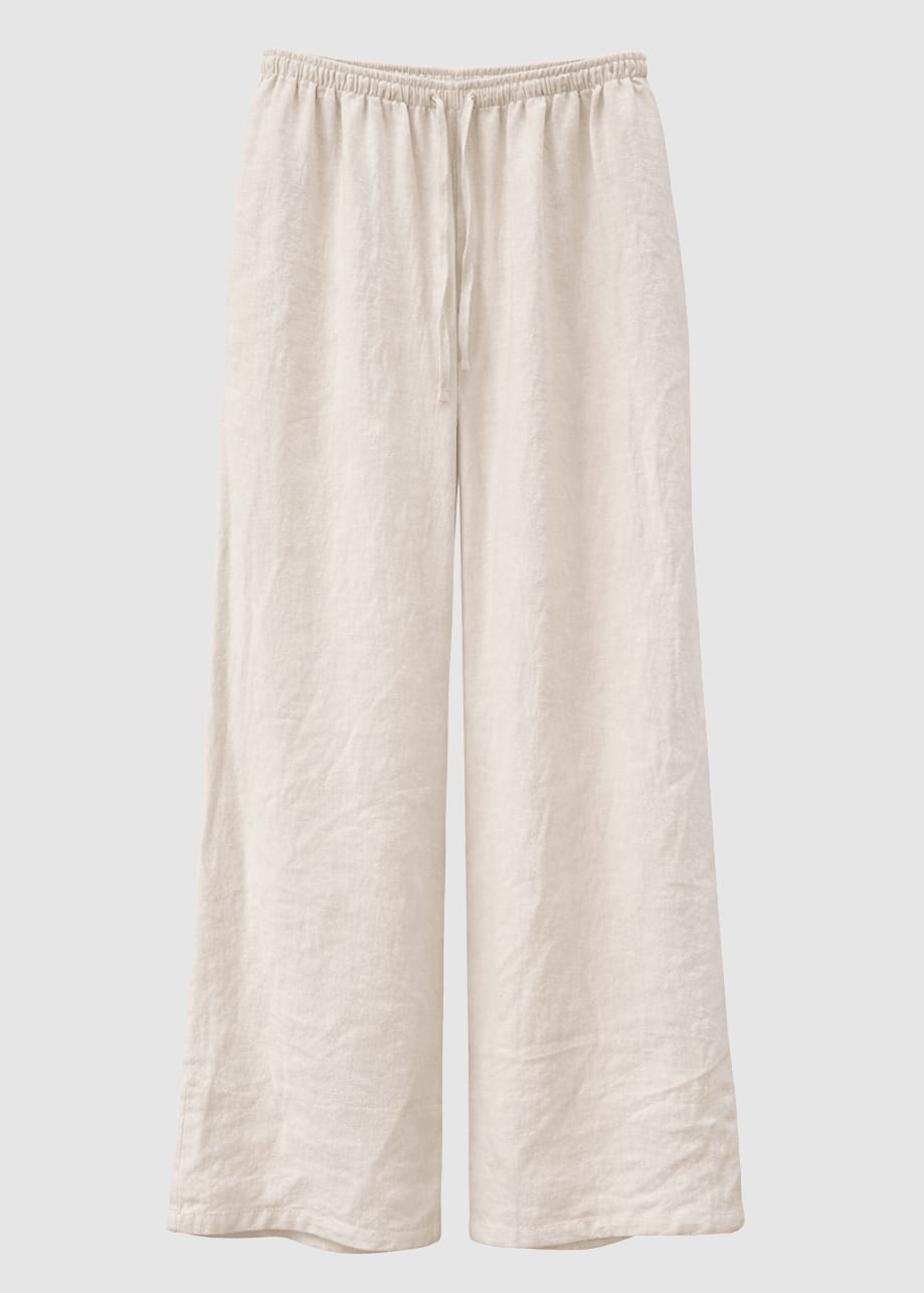Drawstring Linen Pants Moon Drawstring Linen Pants Moon