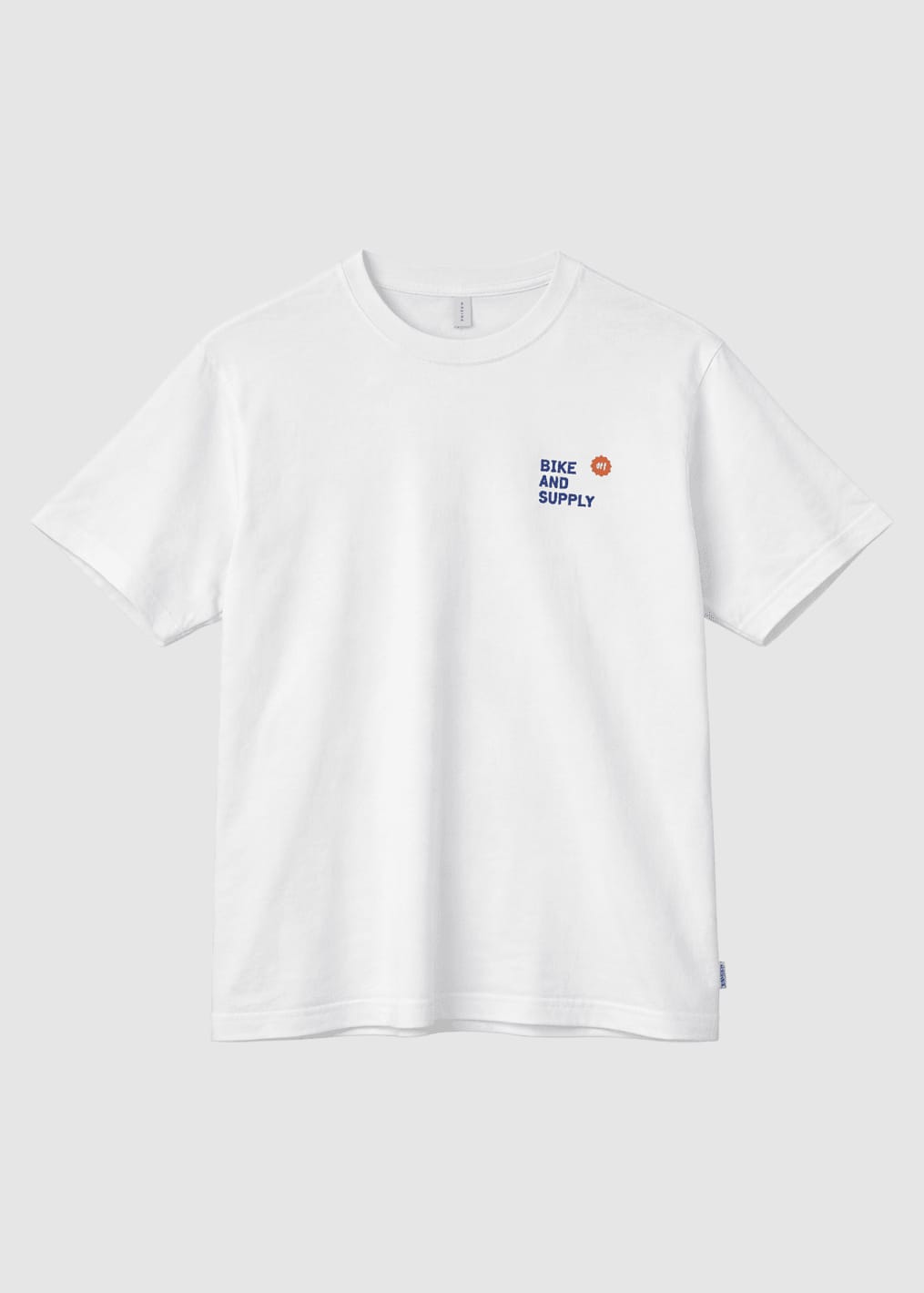 Back Print Theme T-Shirt Offwhite Bike Shop Back Print Theme T-Shirt Offwhite Bike Shop