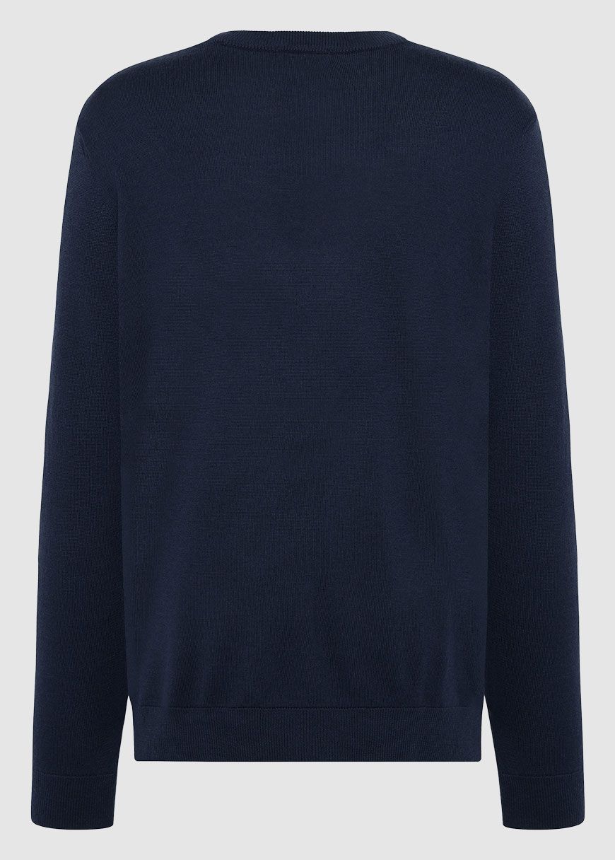 knowledge_cotton_apparel_regular_merino_knit_crew_neck_AW_25_KCA_1080068_1001_Total_Eclipse_6_905c00093a Regular Merino Knit Crew Neck