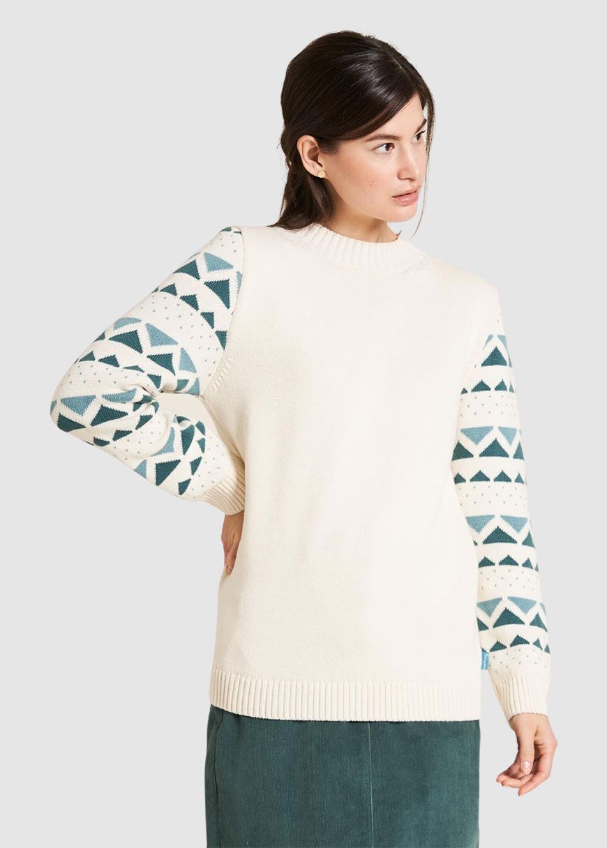 Gemusterter Strickpullover Gemusterter Strickpullover