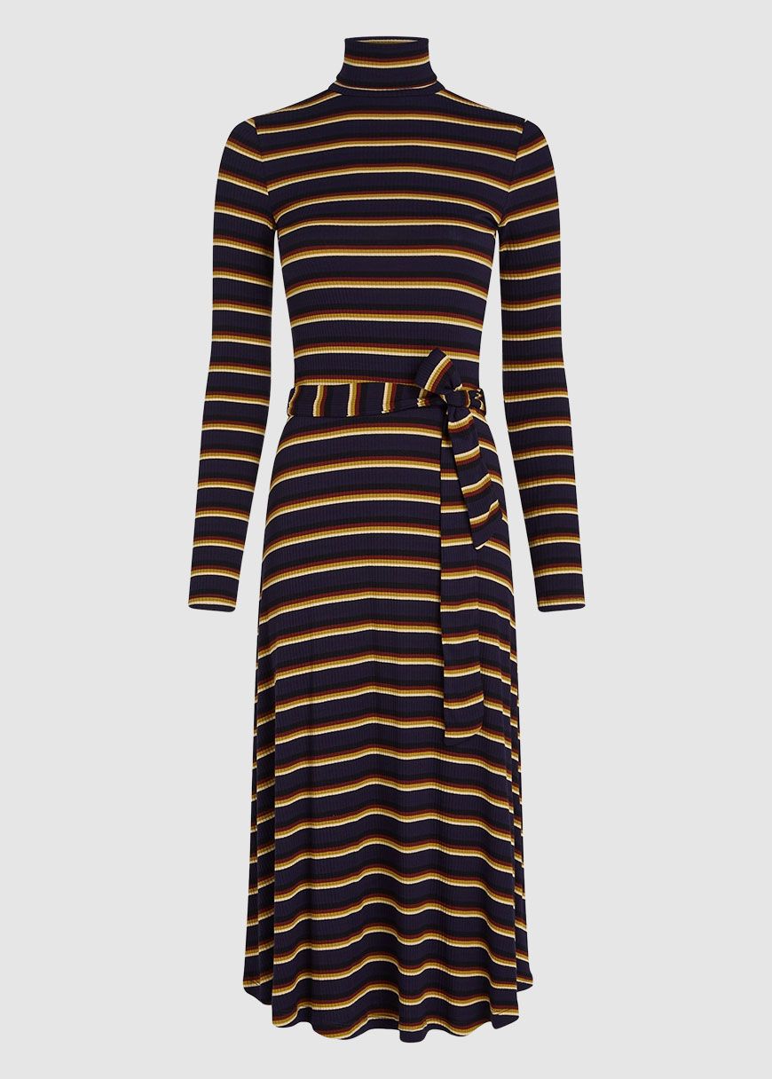 Rollneck Dress Century Stripe Rollneck Dress Century Stripe
