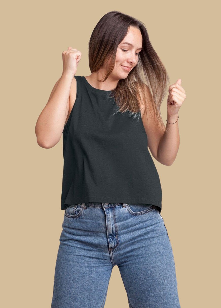 Cropped Oversized Tanktop Woman