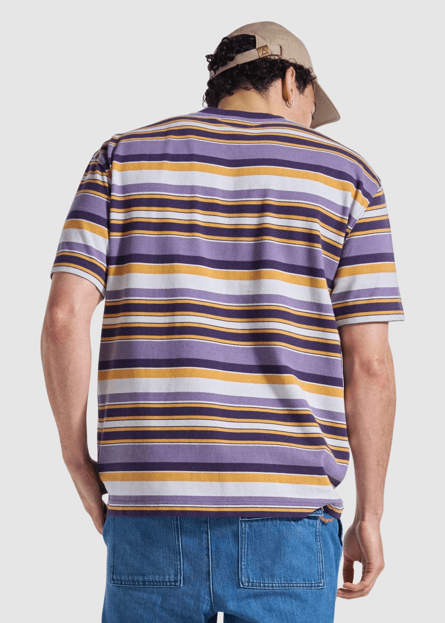 Wild Pine Relaxed Fit Stripe T-Shirt Heather Multi Stripe Wild Pine Relaxed Fit Stripe T-Shirt Heather Multi Stripe
