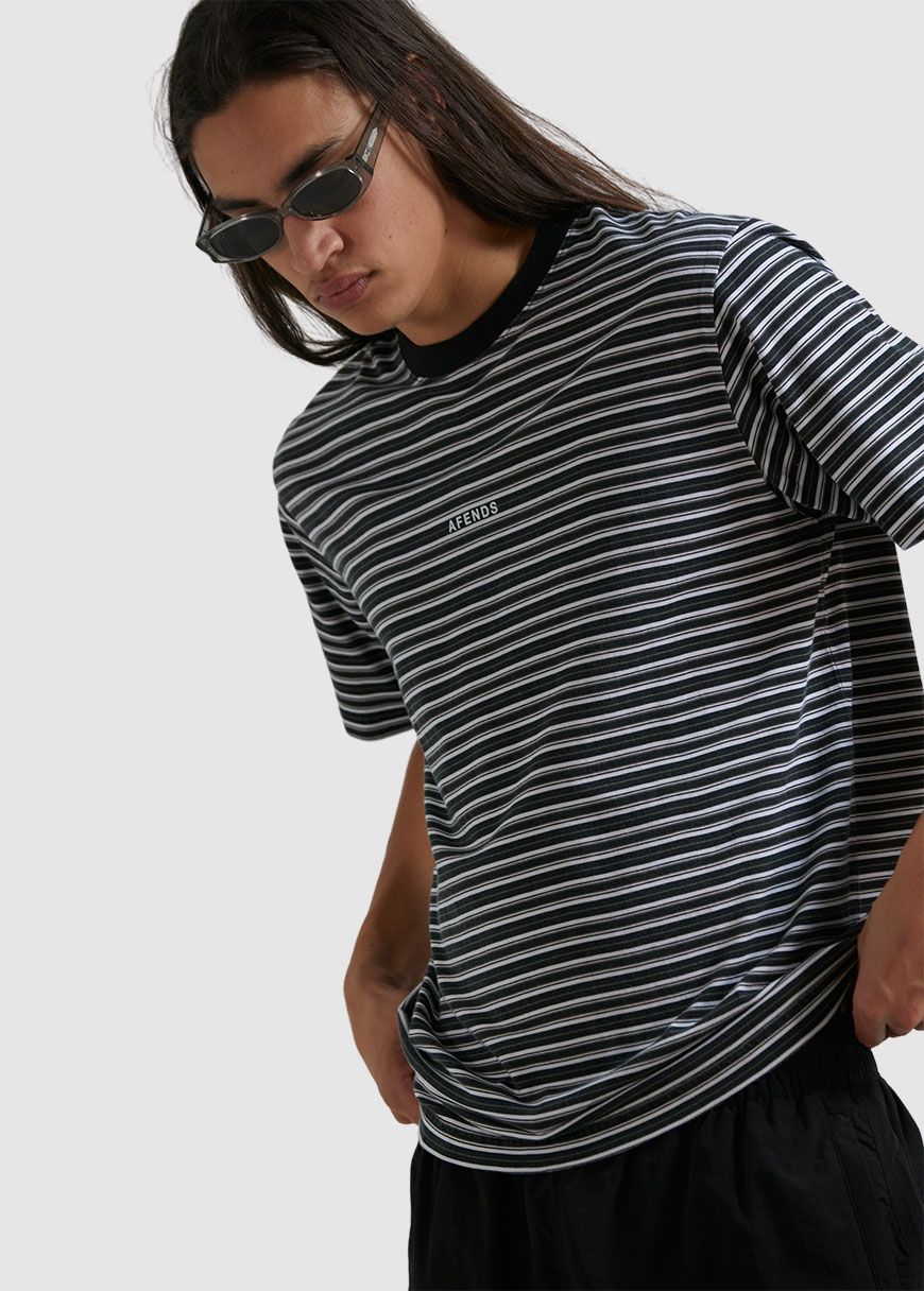 Ender Recycled Stripe Retro Fit Tee Ender Recycled Stripe Retro Fit Tee