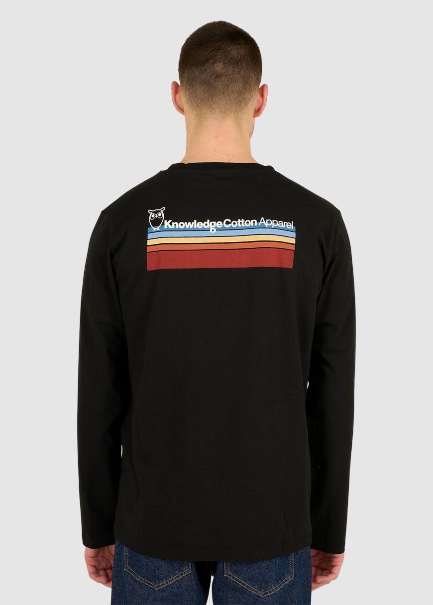 Knowledge Back Print Long Sleeve T-Shirt Knowledge Back Print Long Sleeve T-Shirt