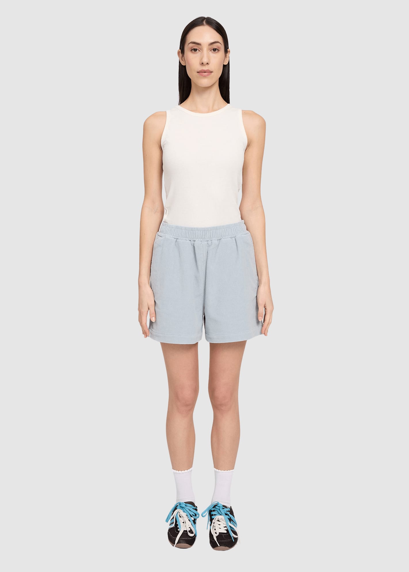 Corduroy Shorts Pearl Blue