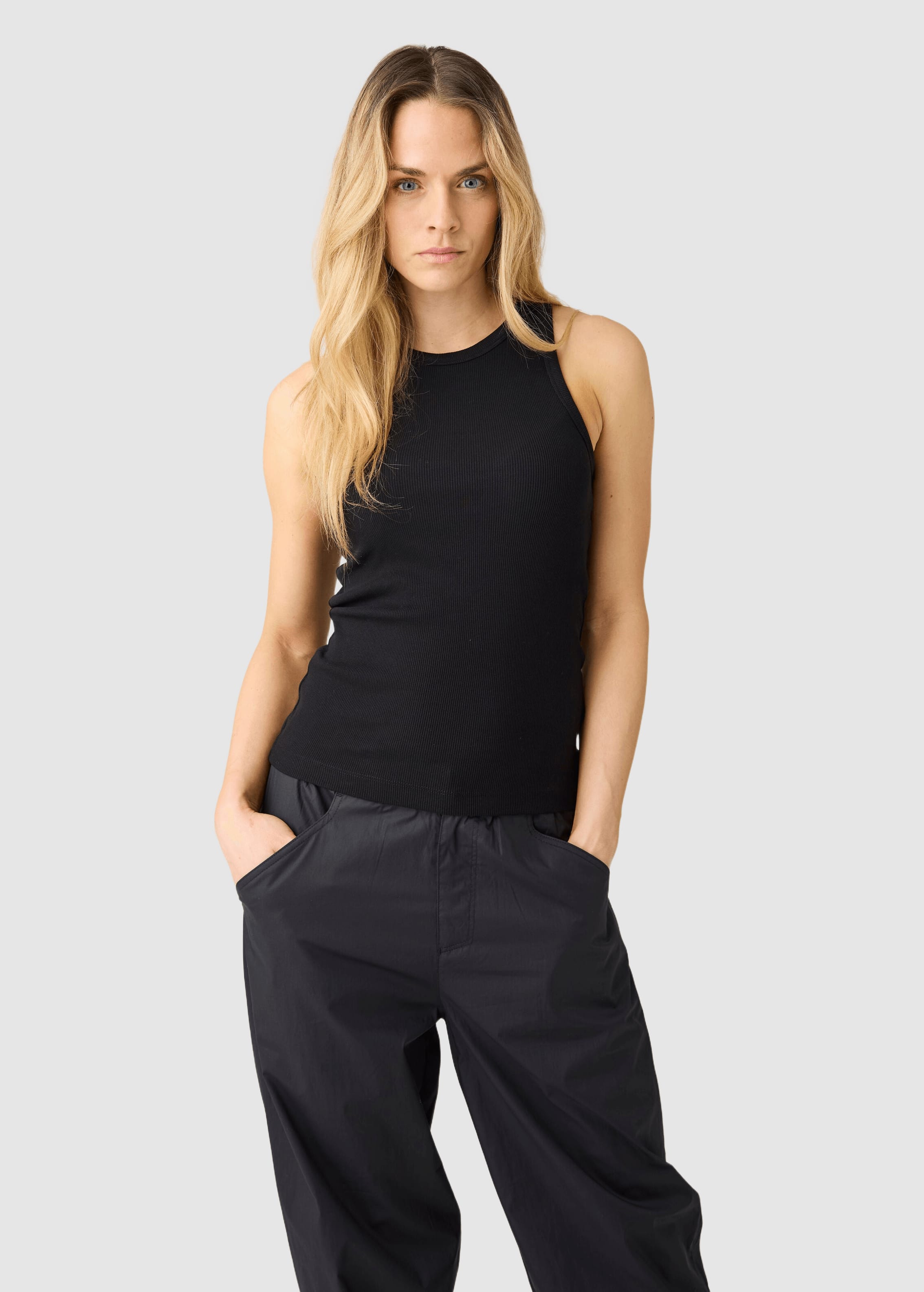 Rib Racer Top Black Jet