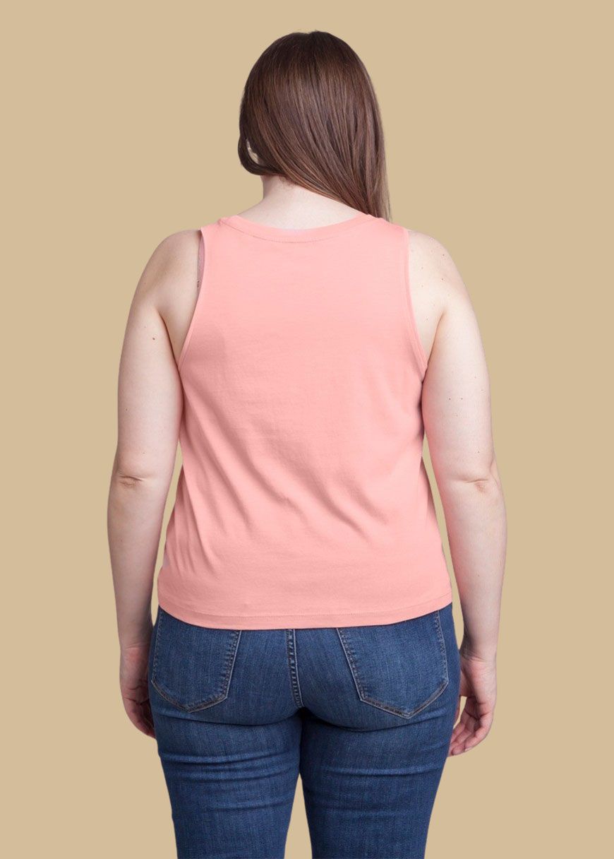 Cropped Oversized Tanktop Woman Cropped Oversized Tanktop Woman