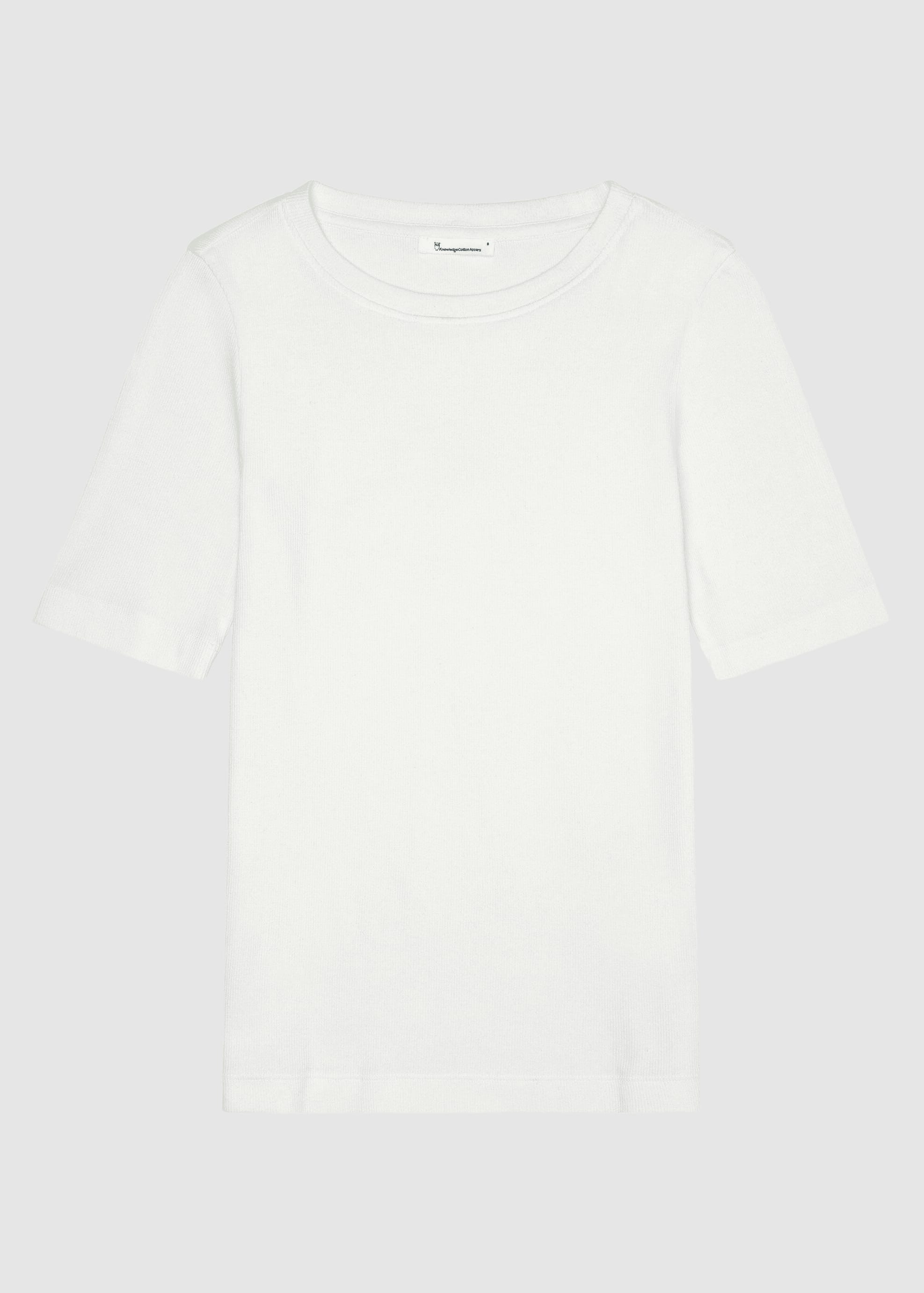 knowledge-cotton-apparel-rib-t-shirt-star-white-5.jpeg Rib T-Shirt Star White