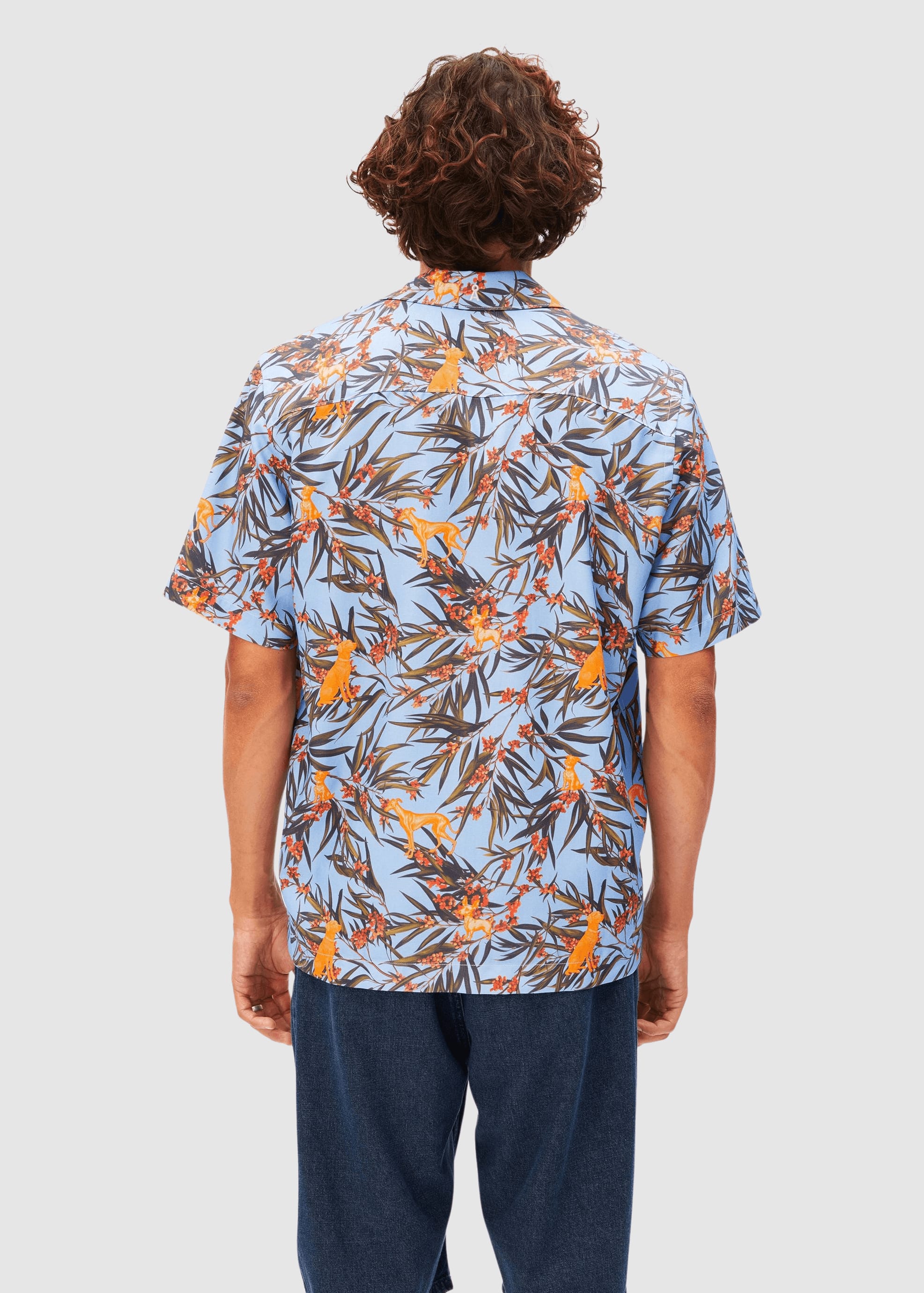 Aop Dog Shortsleeve Shirt Wedgwood Aop Dog Shortsleeve Shirt Wedgwood