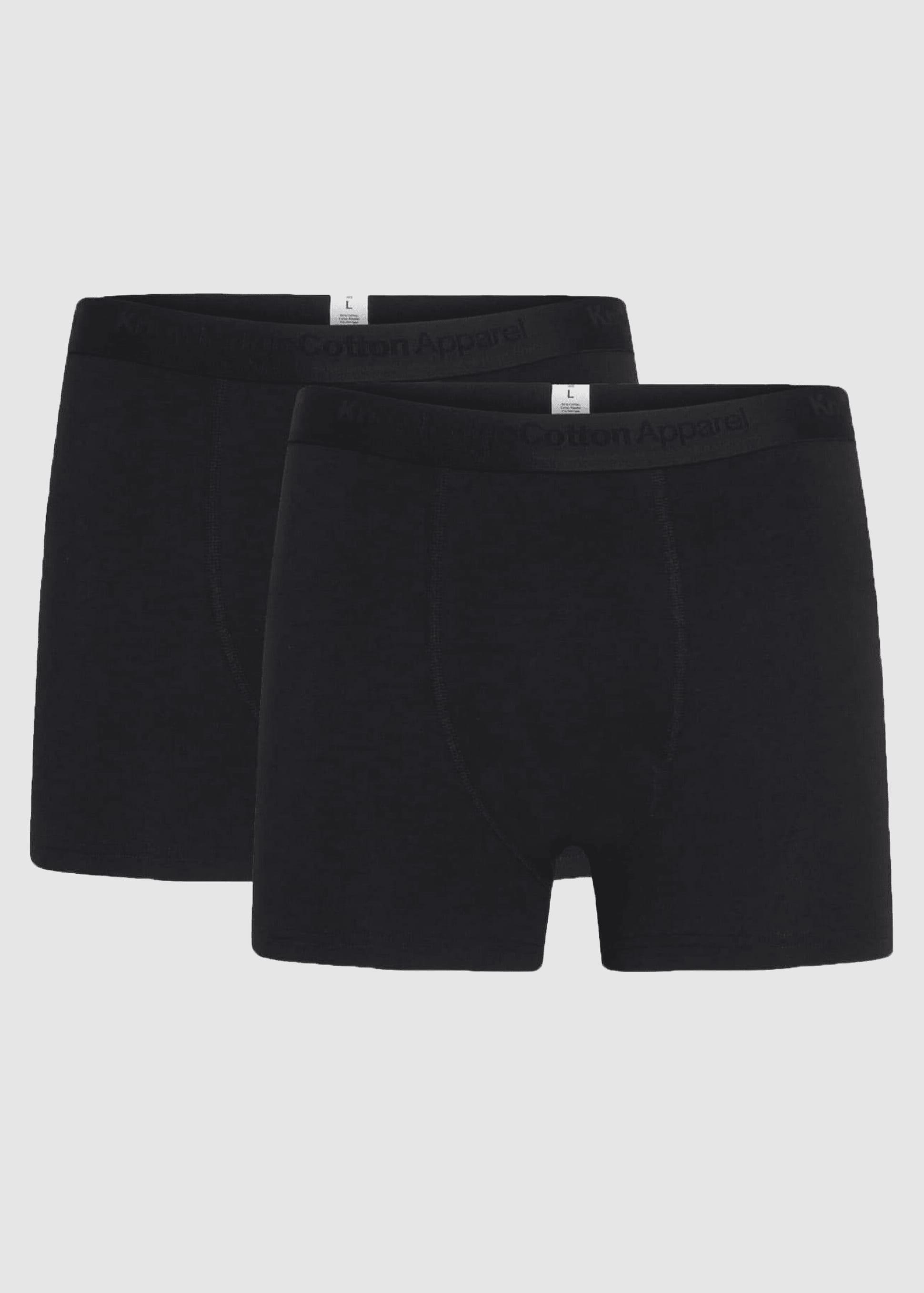 knowledge-cotton-apparel-anker-2-pack-underwear-black-jet-1.jpeg Anker 2 Pack Underwear Black Jet