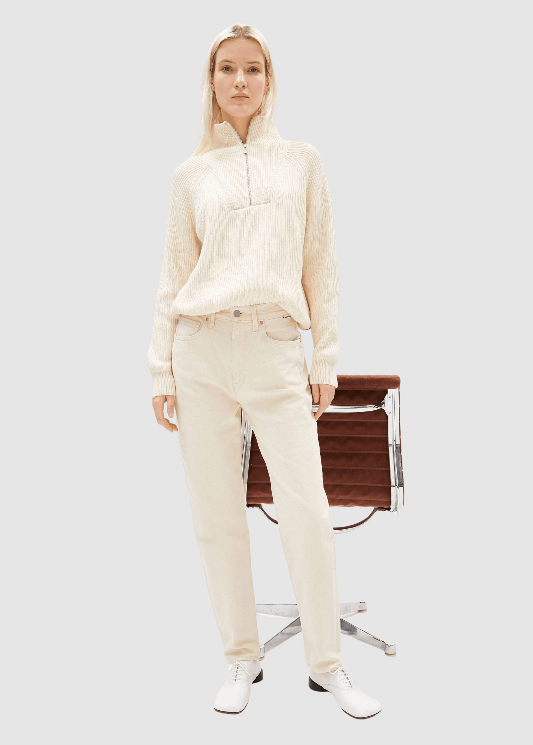 Mairaa High Waist Mom Jean Undyed Mairaa High Waist Mom Jean Undyed