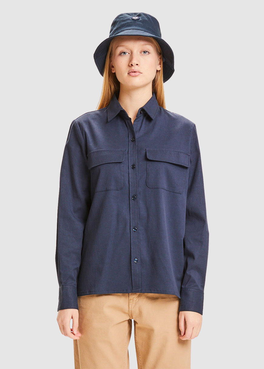 Juniper Tencel Patch Pockets Tencel Shirt Juniper Tencel Patch Pockets Tencel Shirt