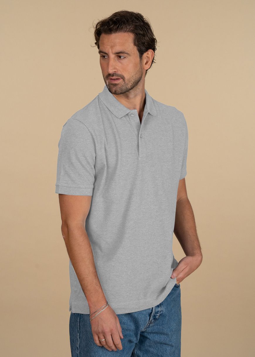 Heather_Grey_SA_75816_8391eb7472 Classic Poloshirt Man