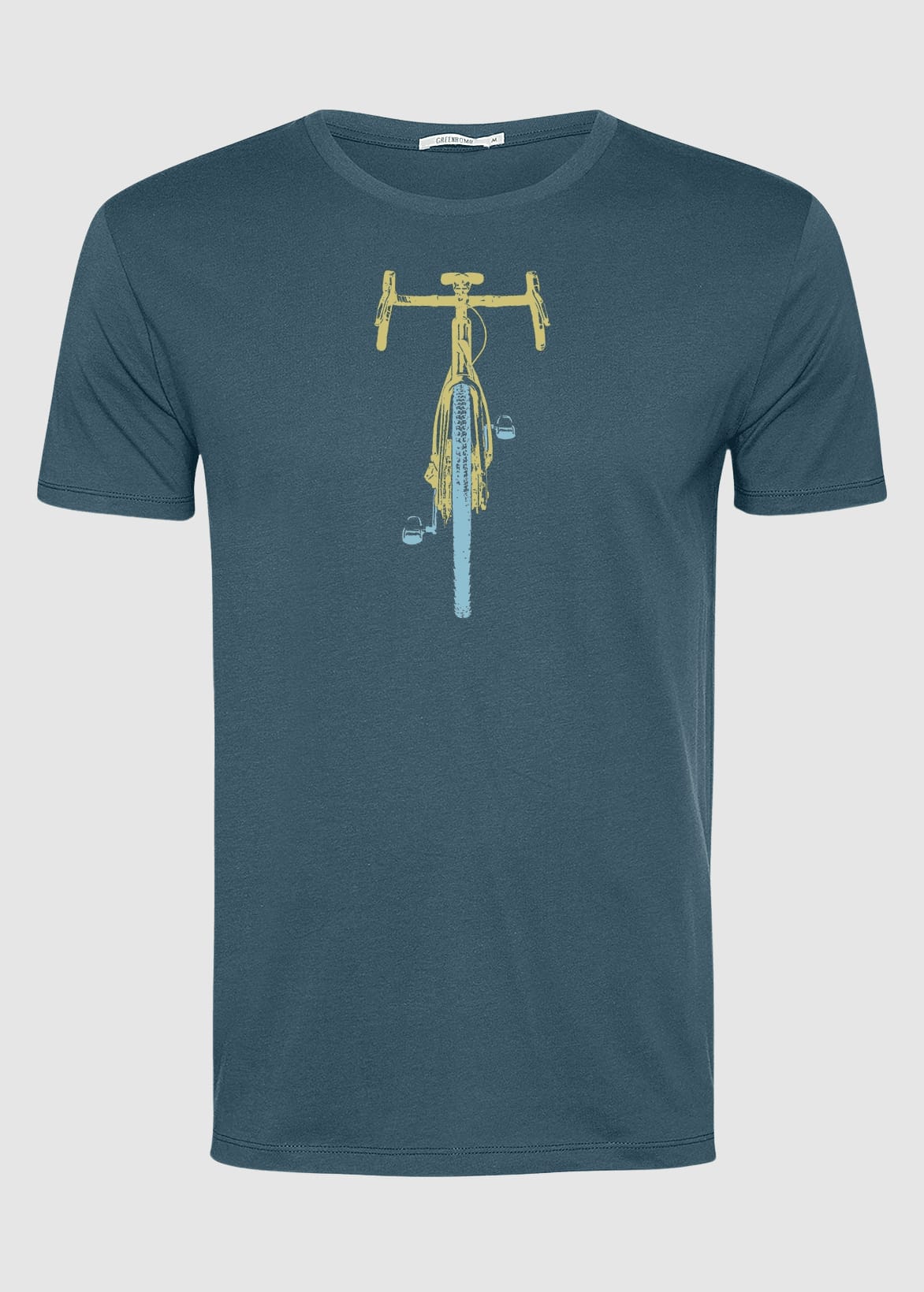 Bike Front Stamp Guide T-Shirt Blue Stone Bike Front Stamp Guide T-Shirt Blue Stone