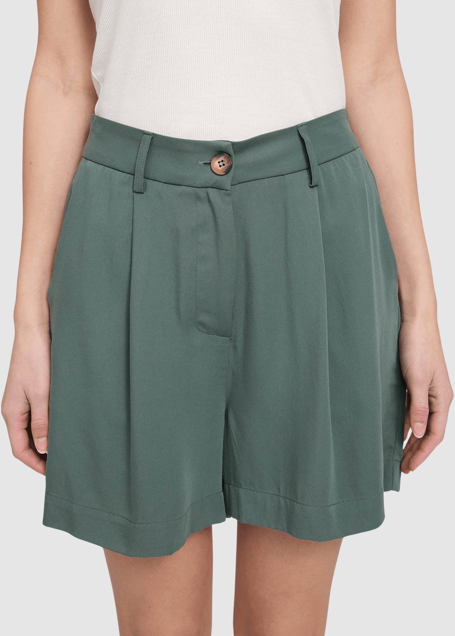 Pleated Viscose Shorts Bottle