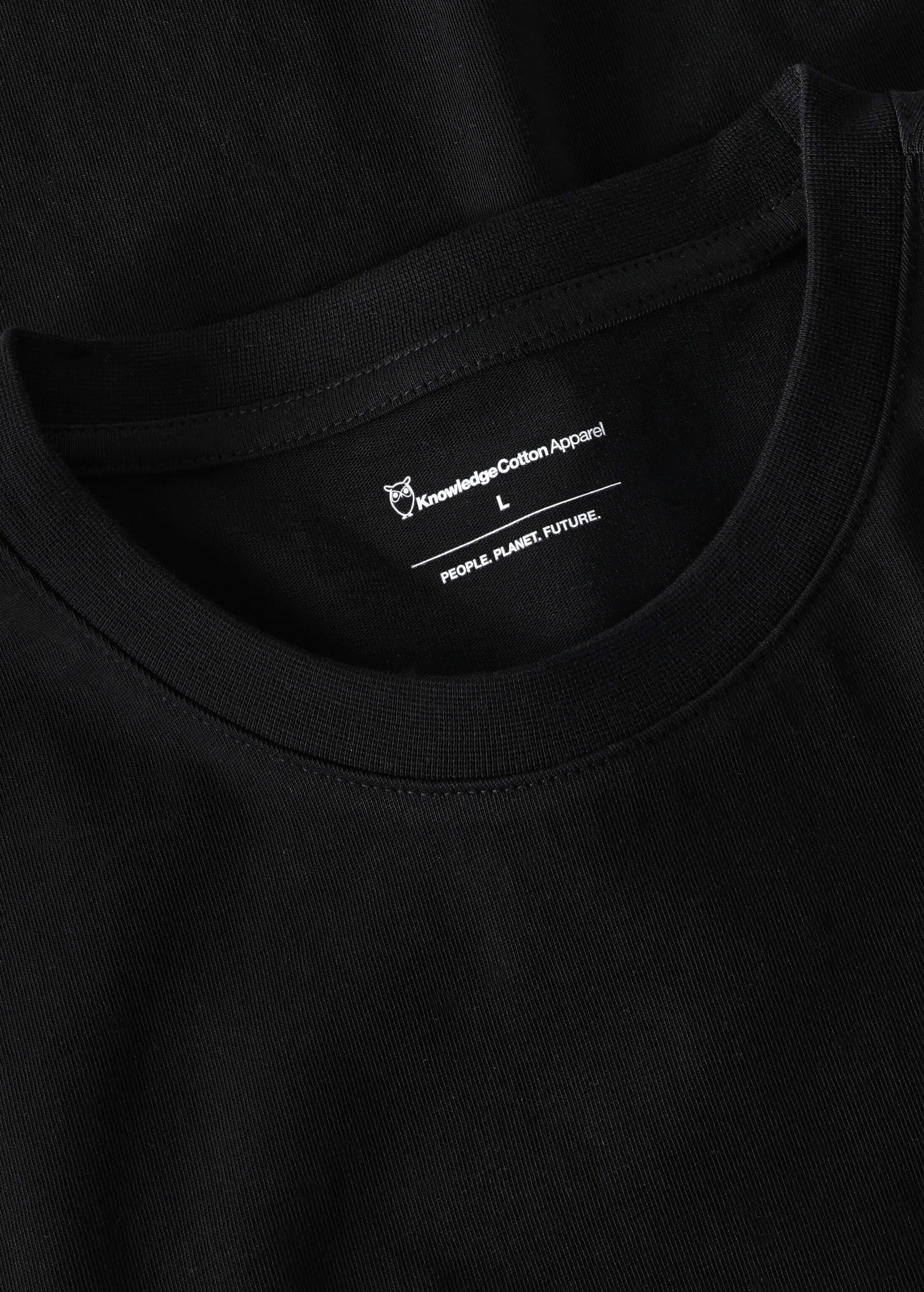 Back Print T-Shirt Black Jet