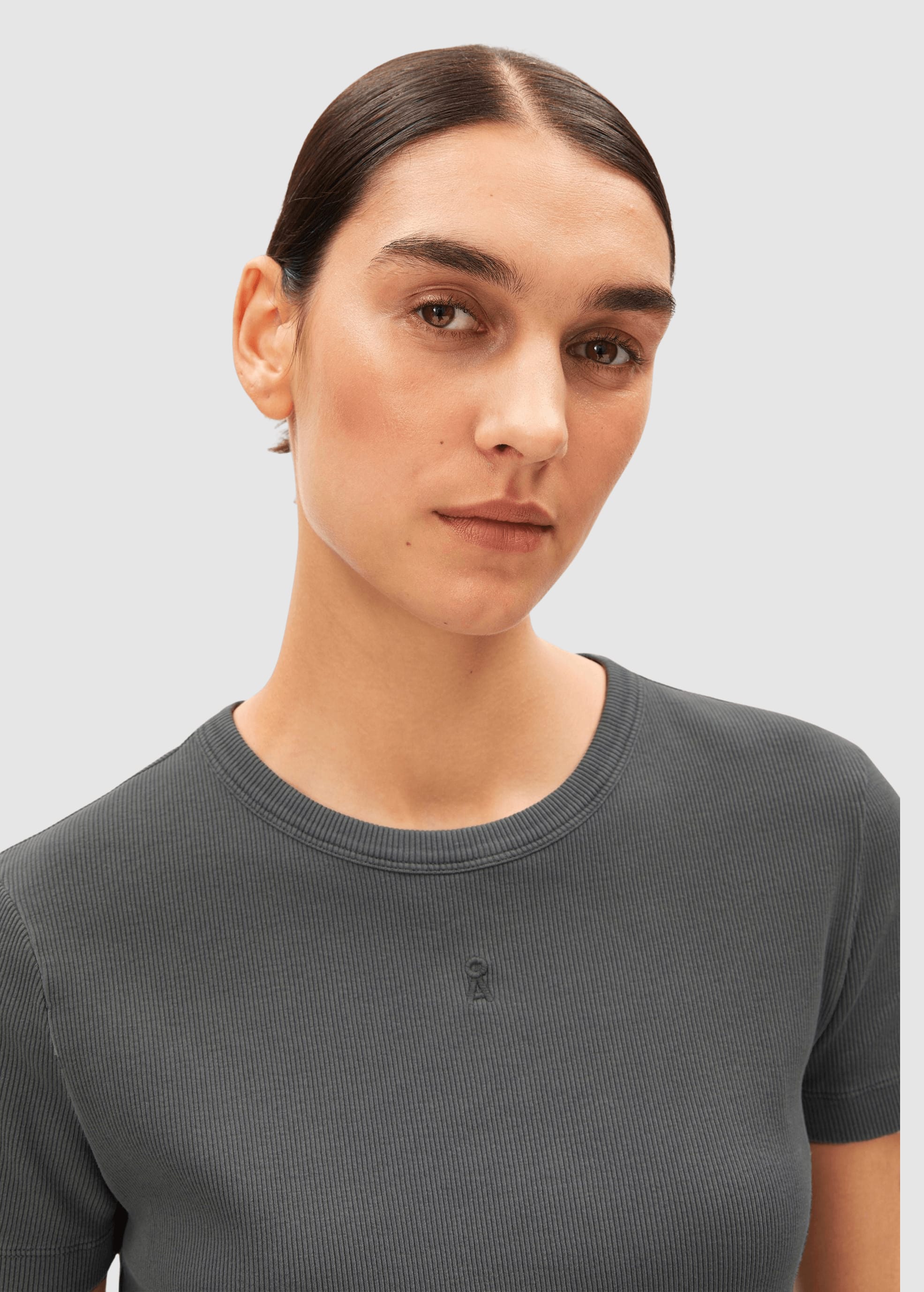 Gmt Dye Rib T-Shirt Space Steel