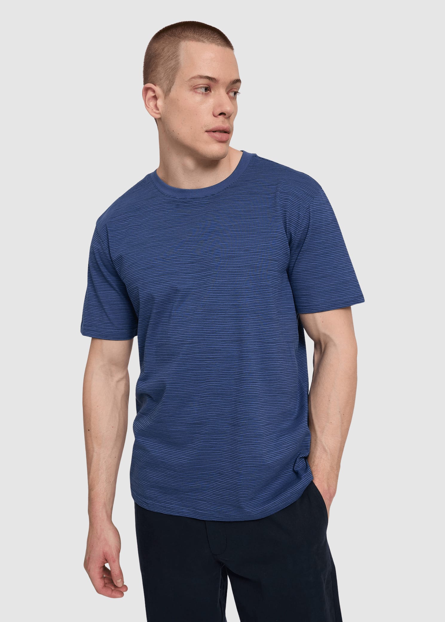 Wobbly Striped T-Shirt Blue Indigo/blue Night Wobbly Striped T-Shirt Blue Indigo/blue Night