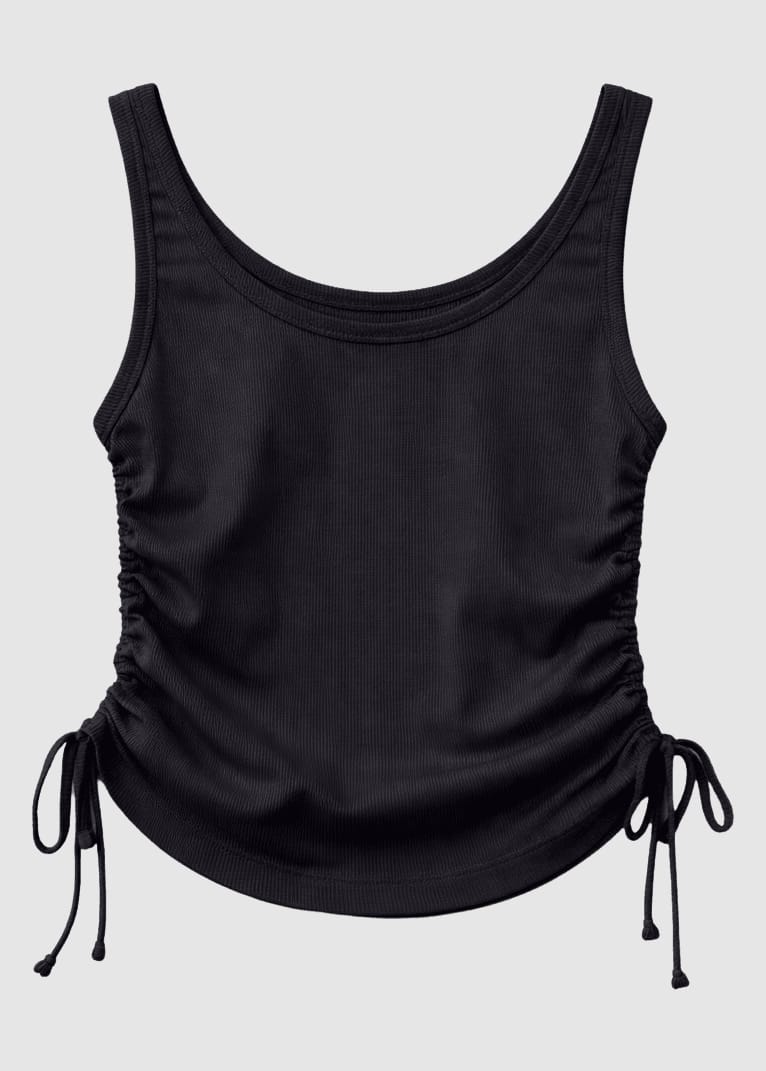 Tie Detail Tanktop Black