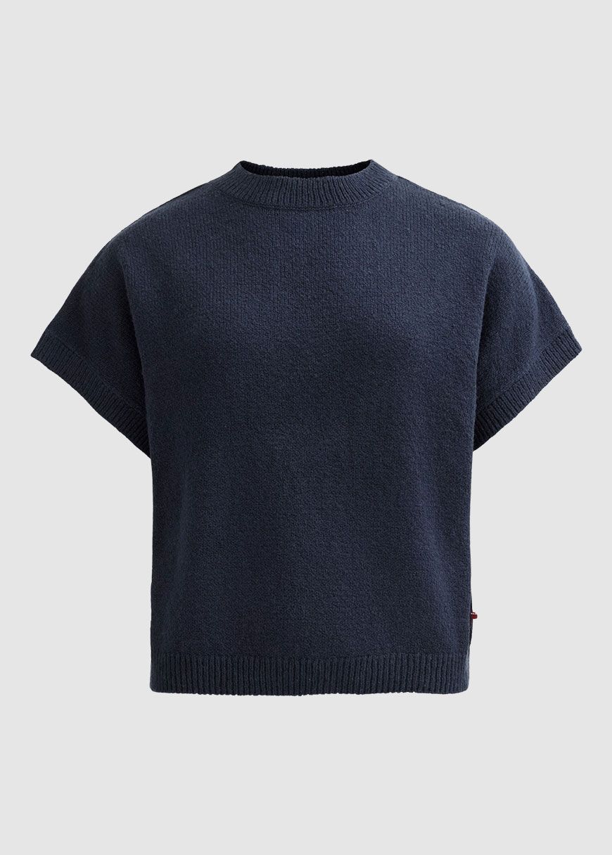 people_war_organic_bouclestrick_pullover_kurzarm_AW_25_PWO_2533016_Dunkelblau_1_1df23777d4 Boucléstrick-Pullover Kurzarm