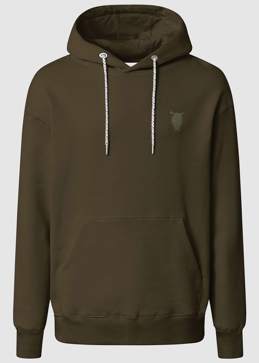 Loose Fit Hood Kangaroo Pocket Sweat