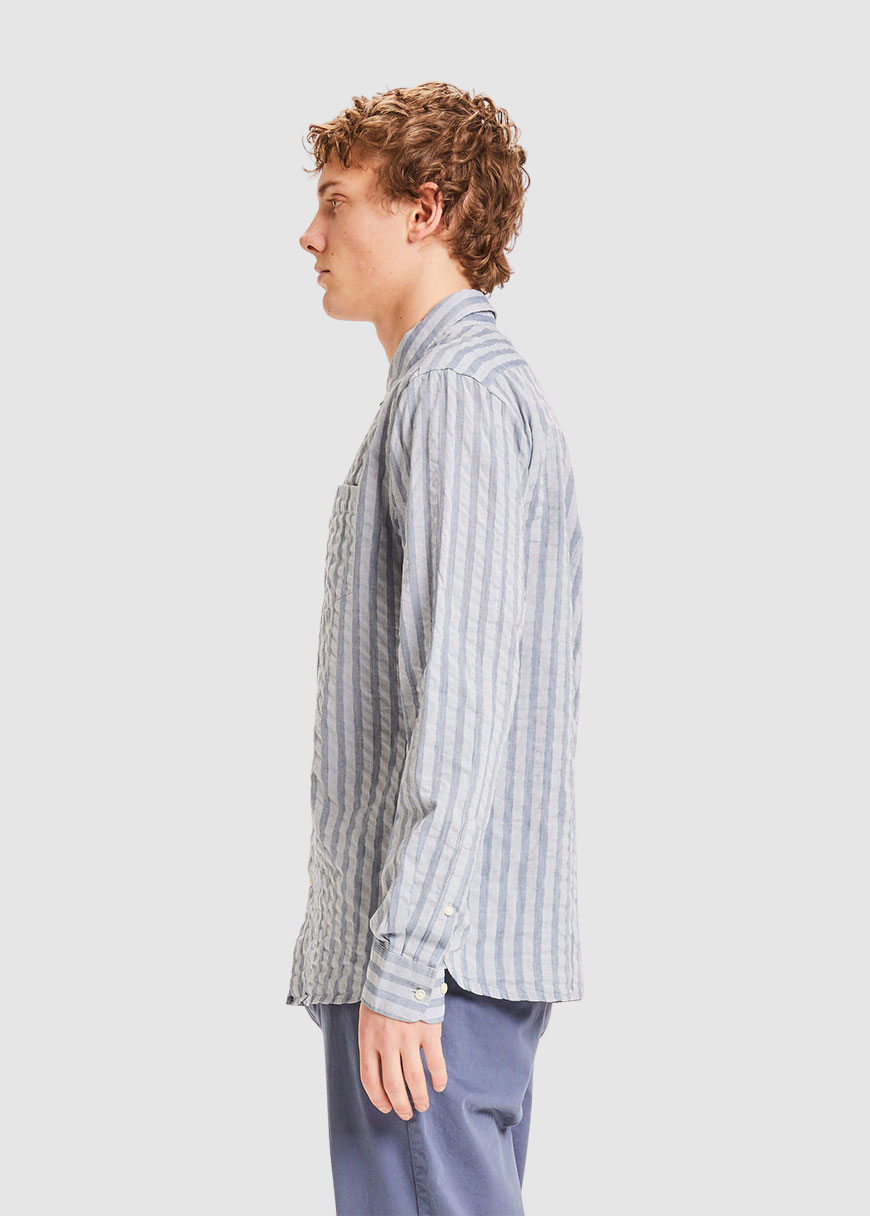 Elder Regular Fit Vertical Striped Shirt Elder Regular Fit Vertical Striped Shirt