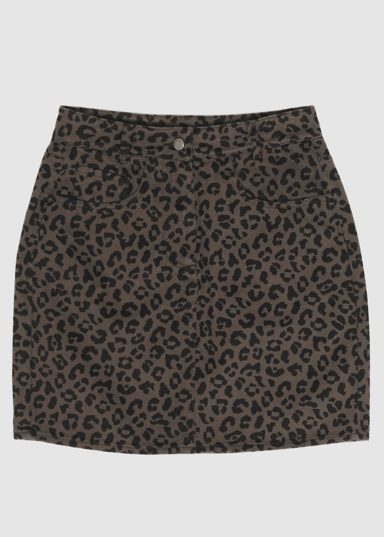 mazine-printed-mini-denim-skirt-chocolate-brown-printed-6.jpeg Printed Mini Denim Skirt Chocolate Brown Printed